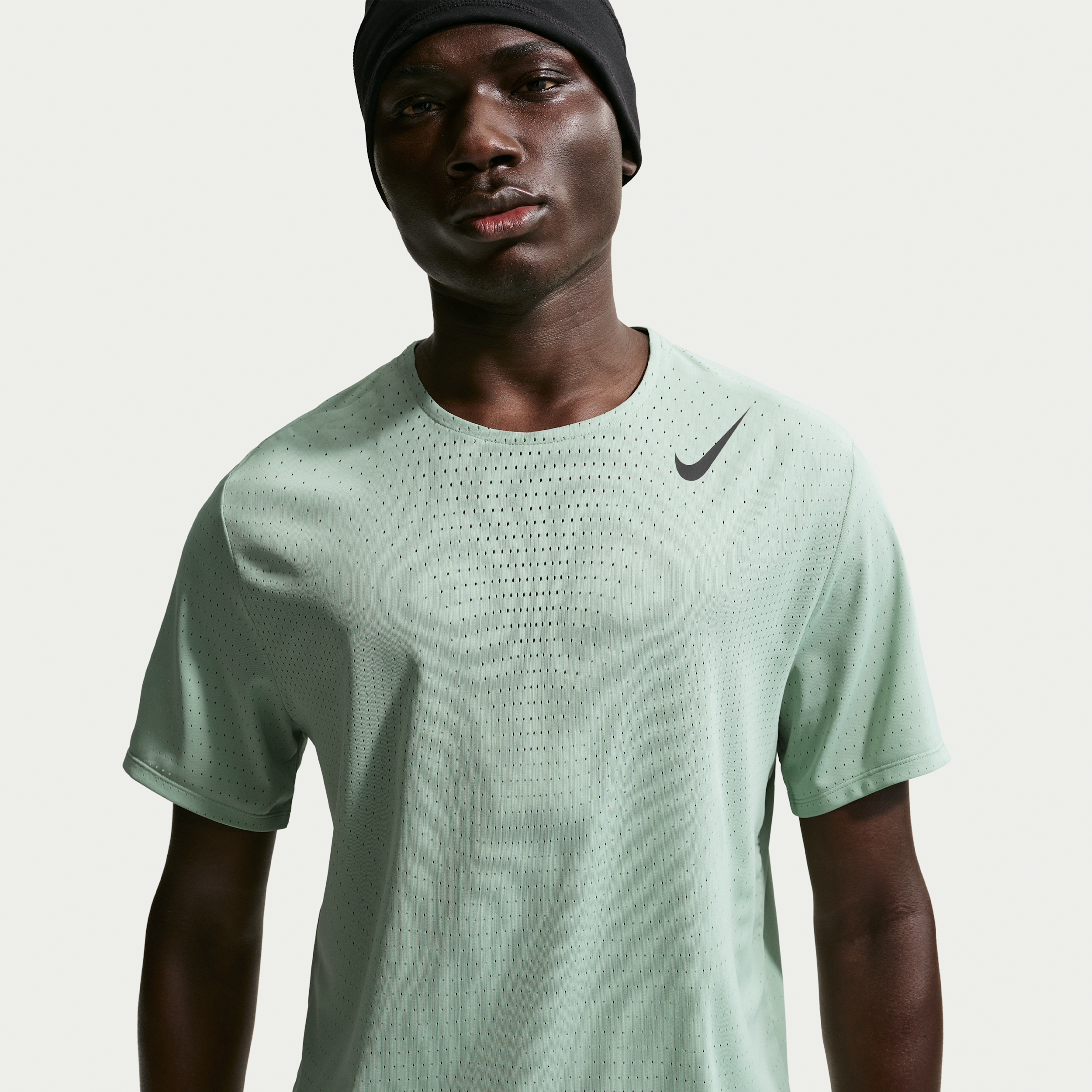Kortærmet Nike AeroSwift Dri-FIT ADV-løbetop til mænd - grøn