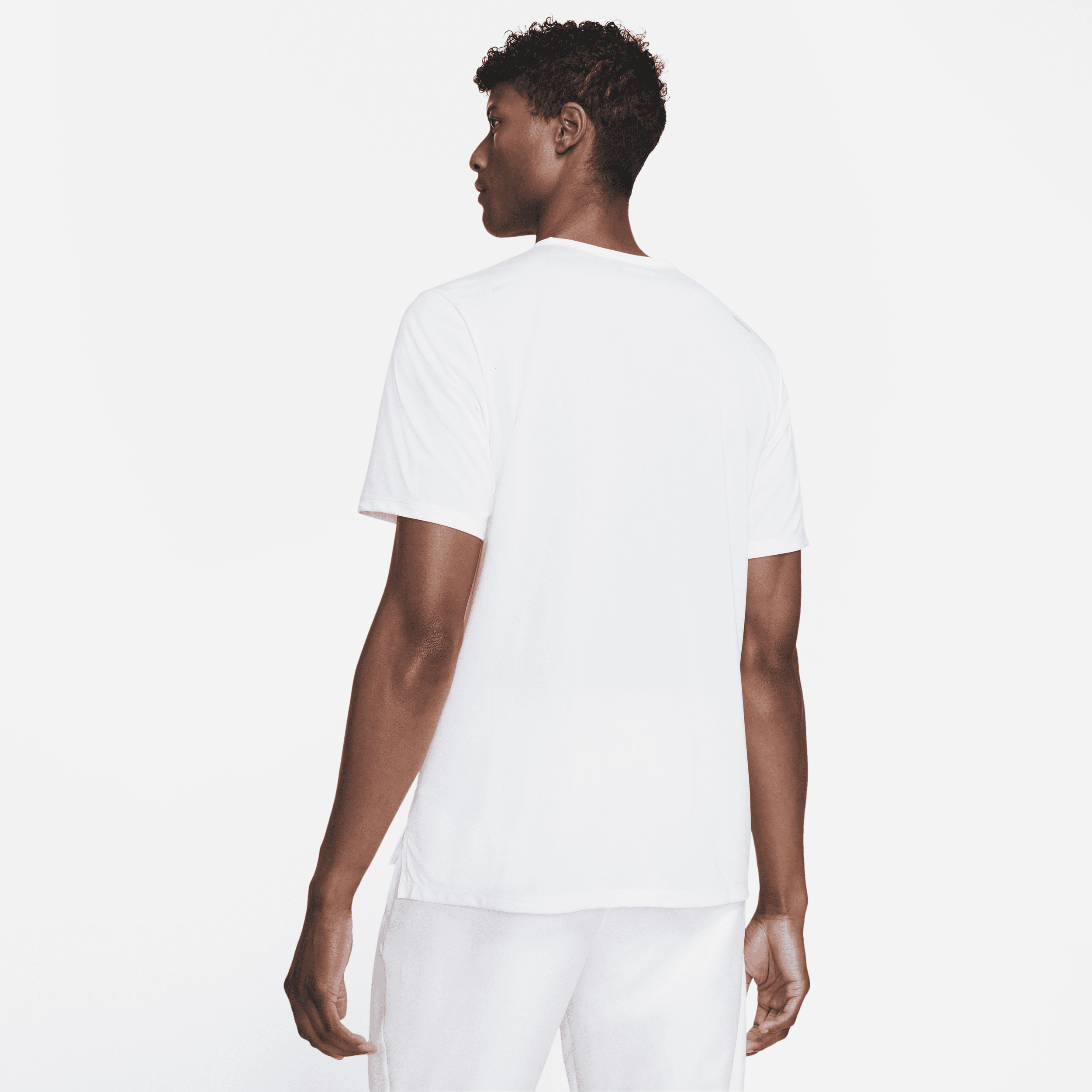 Haut de running à manches courtes Dri-FIT Nike Rise 365 pour homme - Blanc