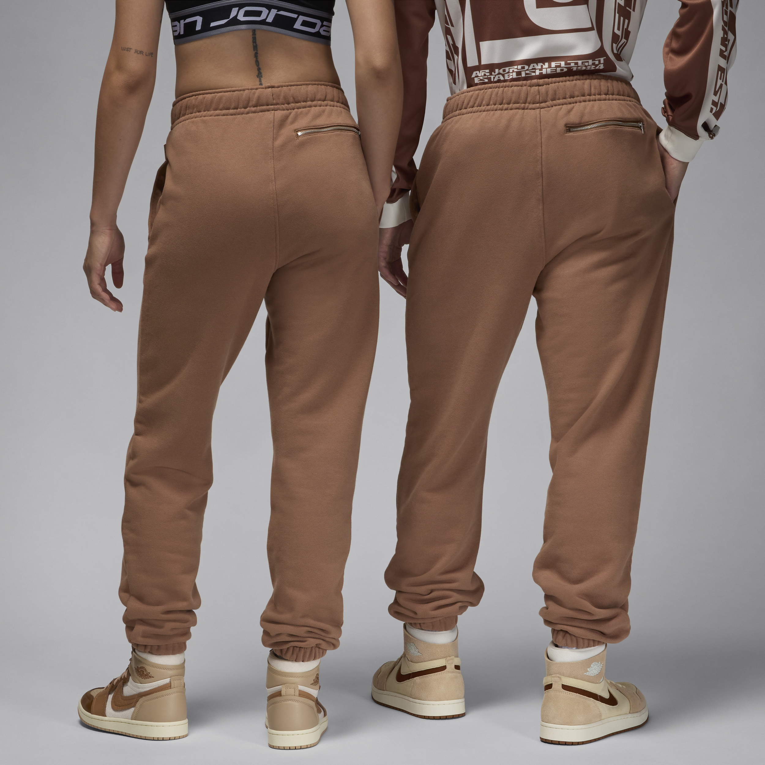 Pantalon en tissu Fleece Air Jordan Wordmark pour homme - Marron