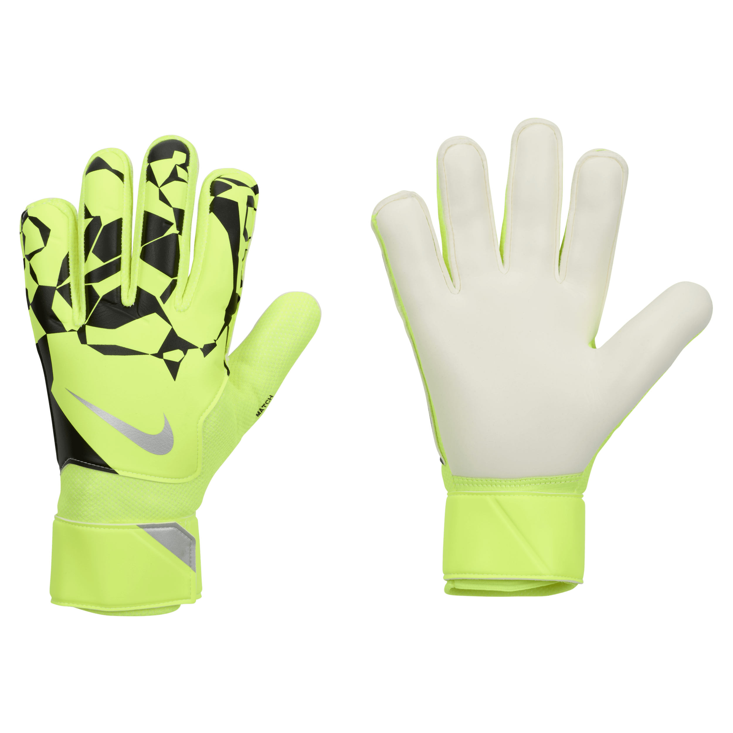 Gants de football pour gardien de but Nike Match - Jaune