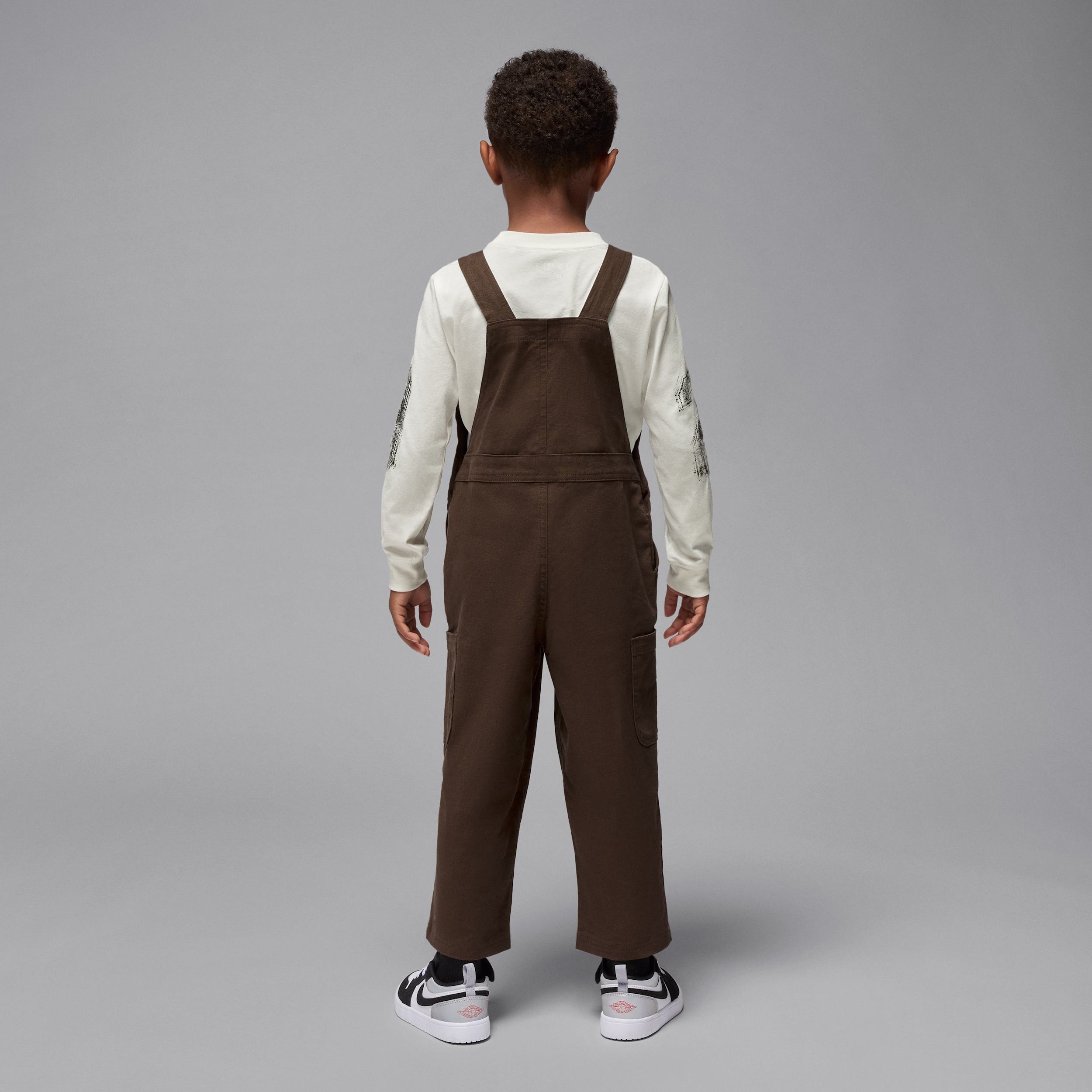 Thumbnail - Jordan 2-teiliges MVP-Overall-Set (jüngere Kinder) - Braun