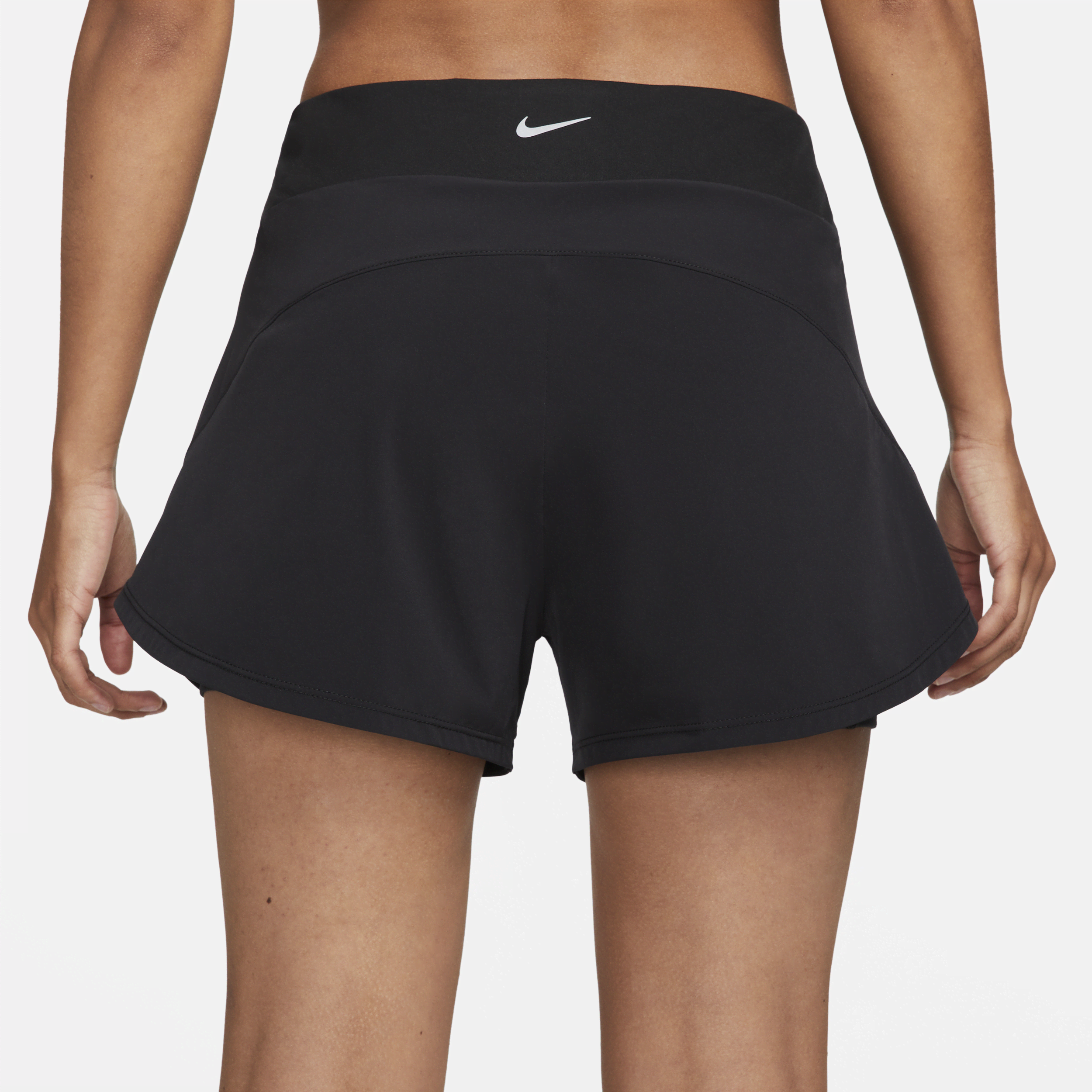 Short 2-en-1 taille mi-basse 8 cm Nike Dri-FIT Bliss pour femme - Noir