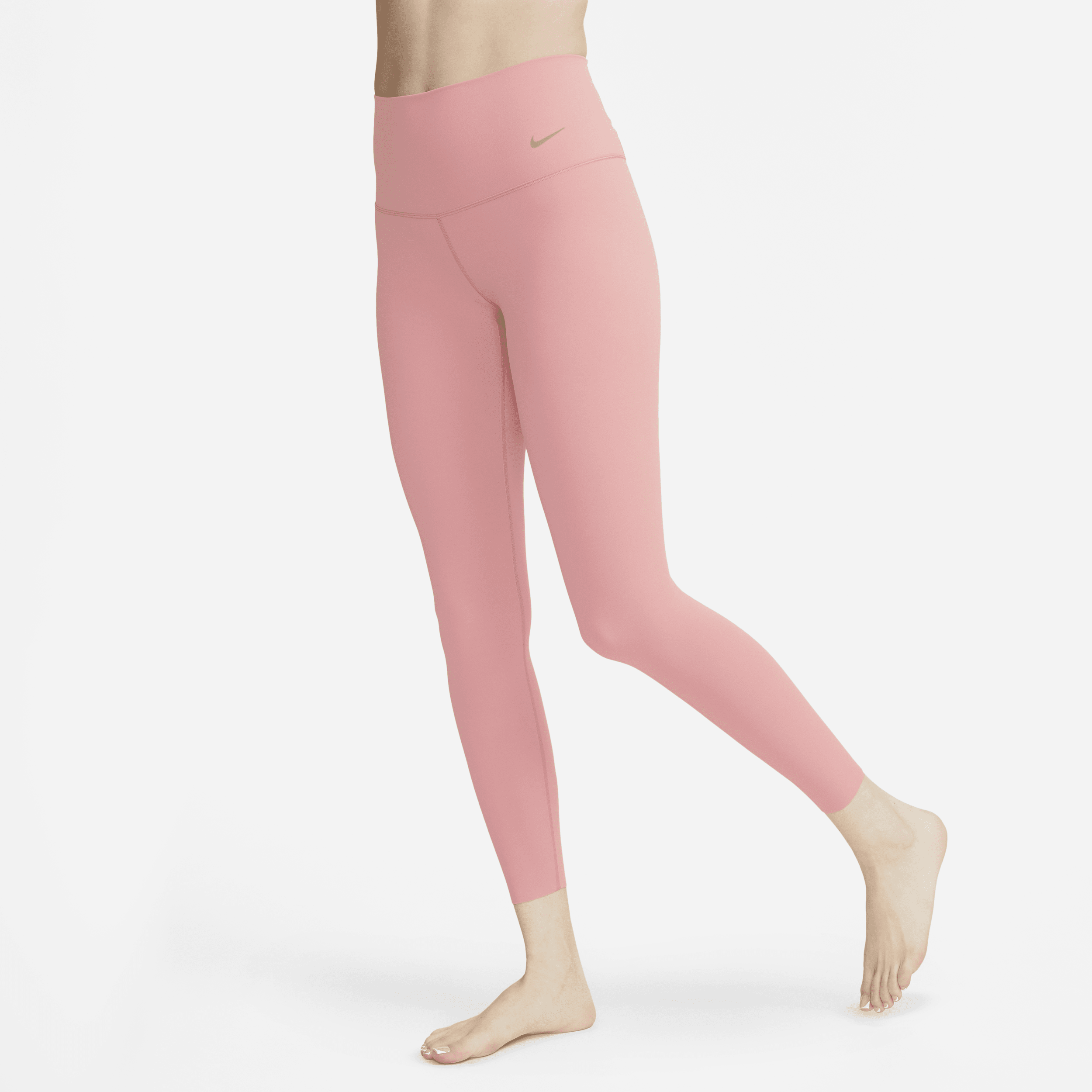 Legging 7/8 à taille haute et maintien léger Nike Zenvy pour femme - Rose