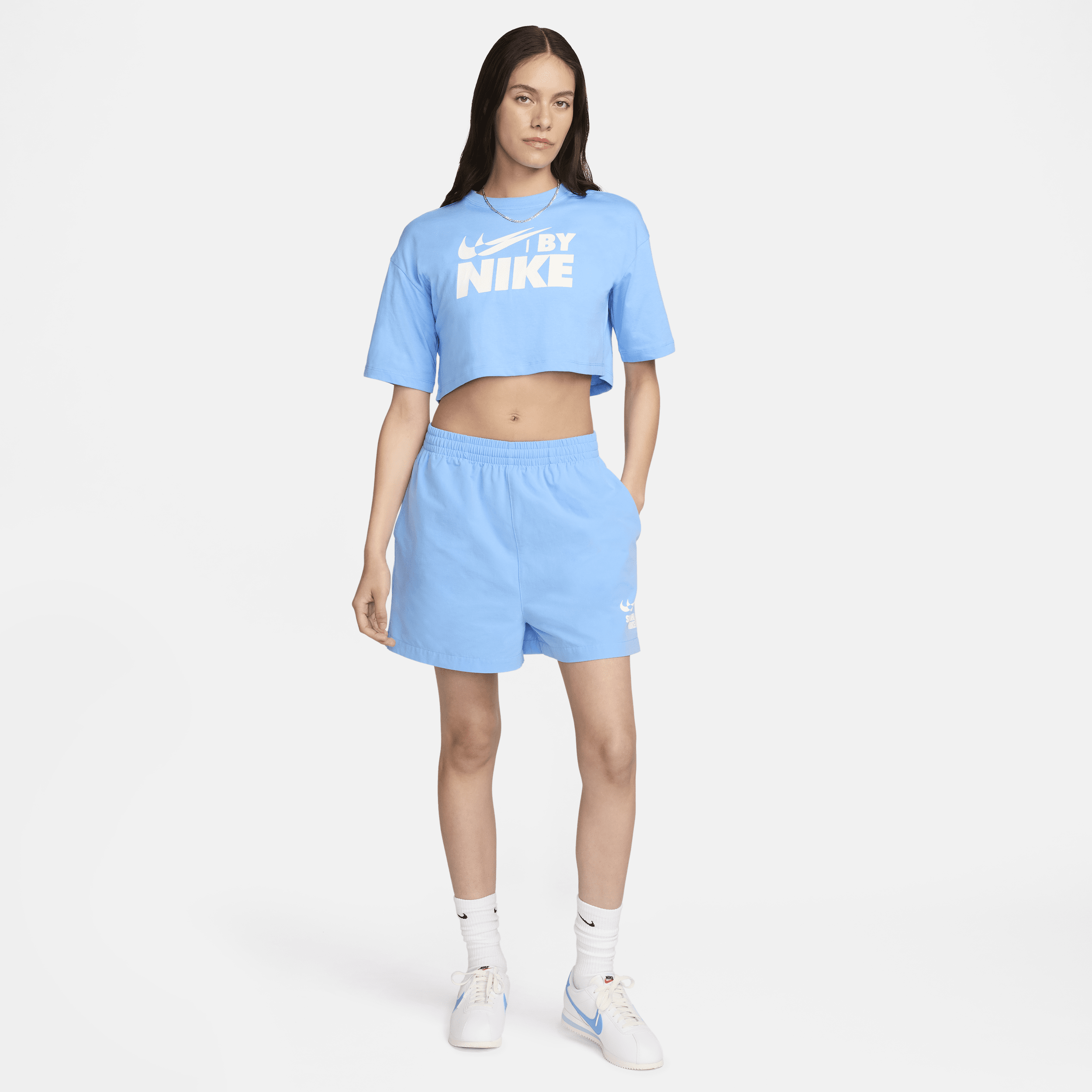 Nike Sportswear Kort T-shirt voor dames Blauw