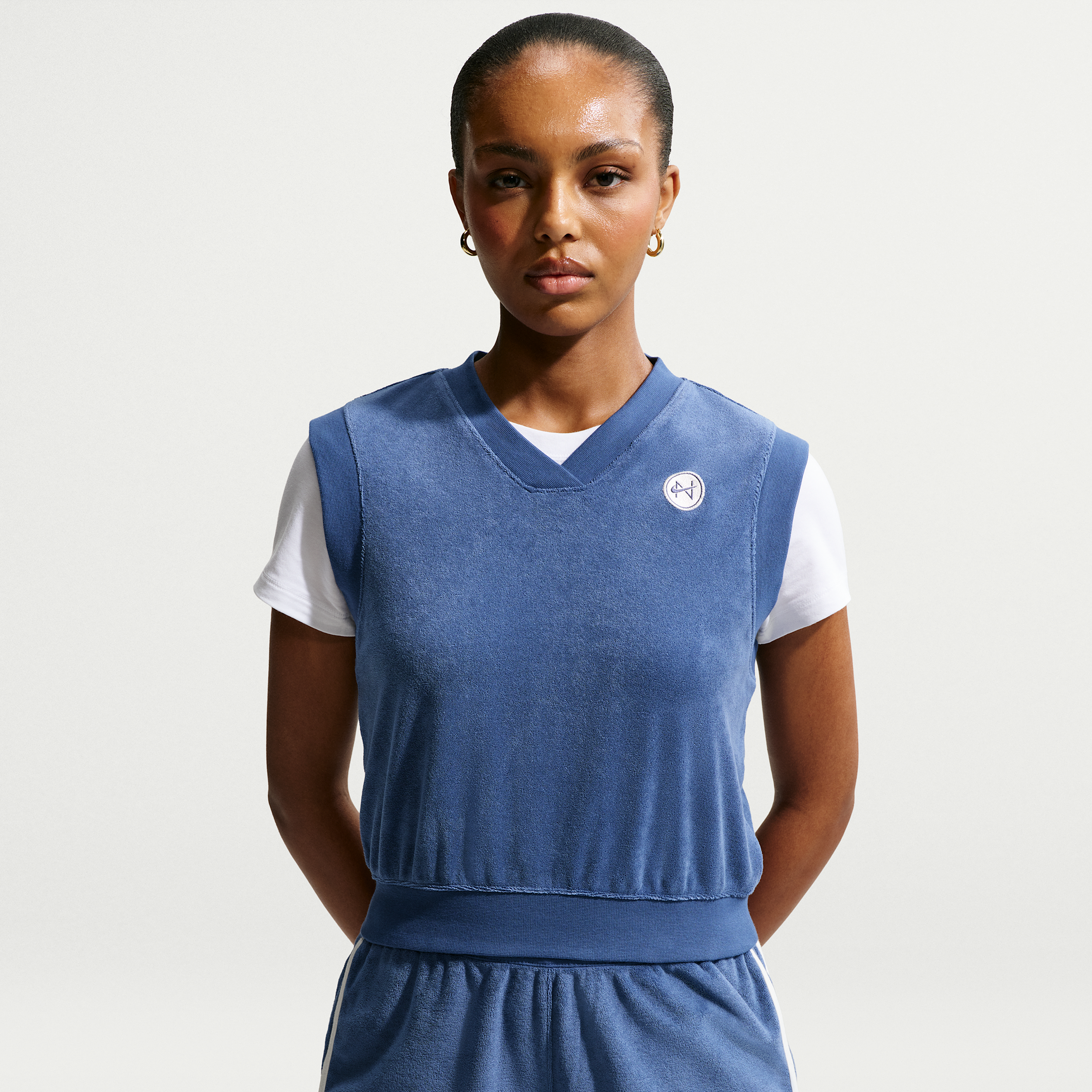 Thumbnail - Nike Chill Terry Tanktop (Damen) - Blau