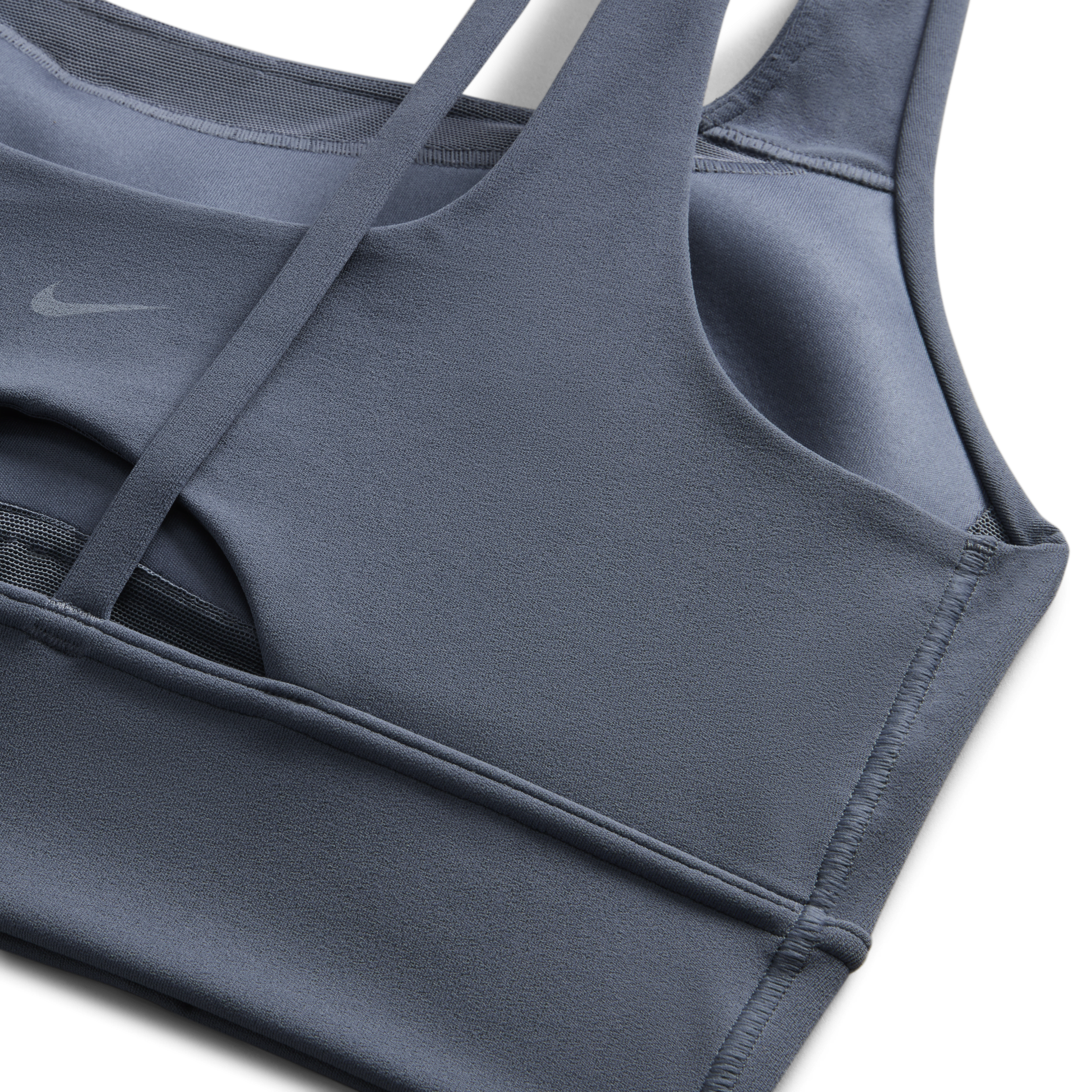 Nike Zenvy lange sport-bh met vulling en medium ondersteuning Blauw