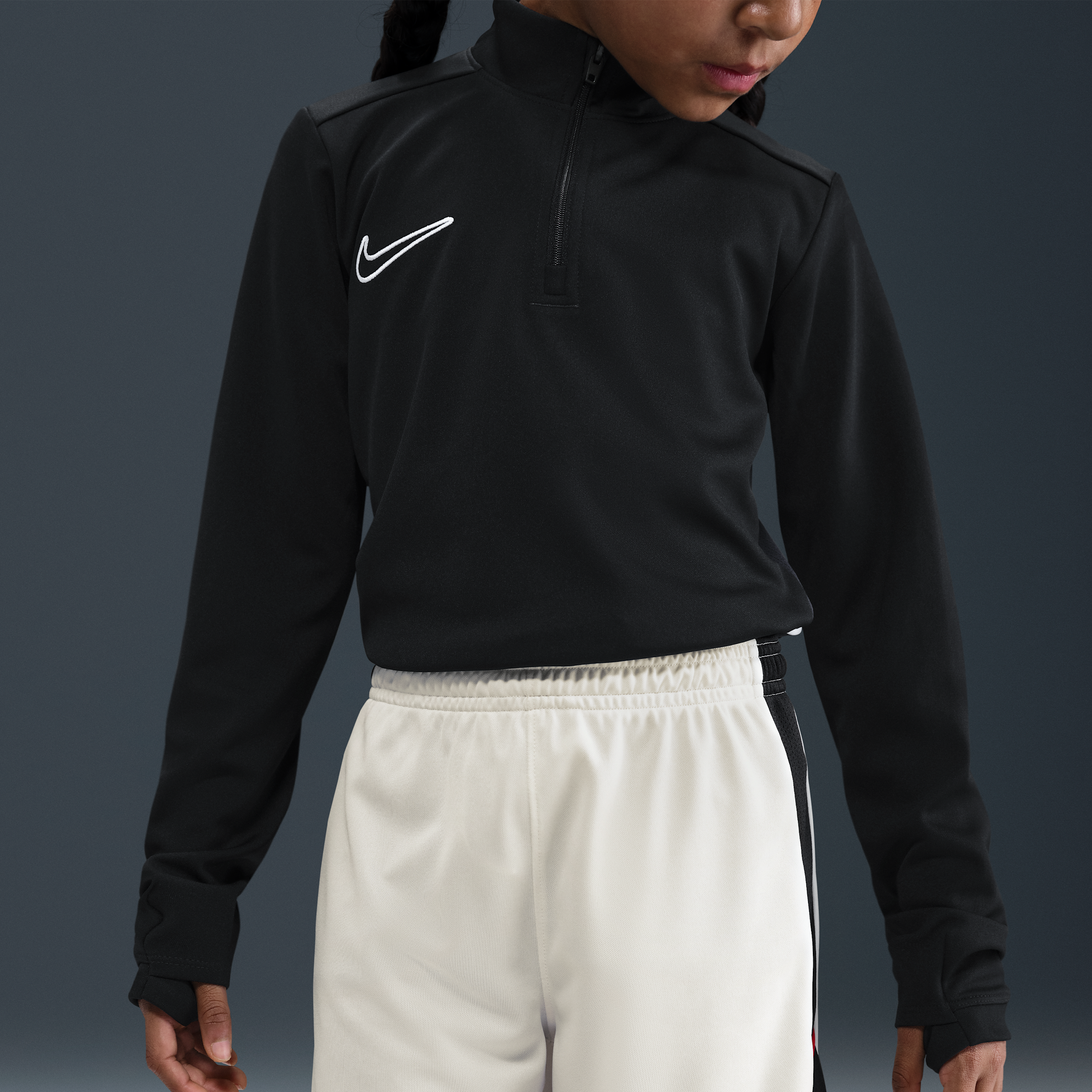 Thumbnail - Nike Academy Dri-FIT Fußball-Shorts (ca. 18 cm; ältere Kinder) - Weiß