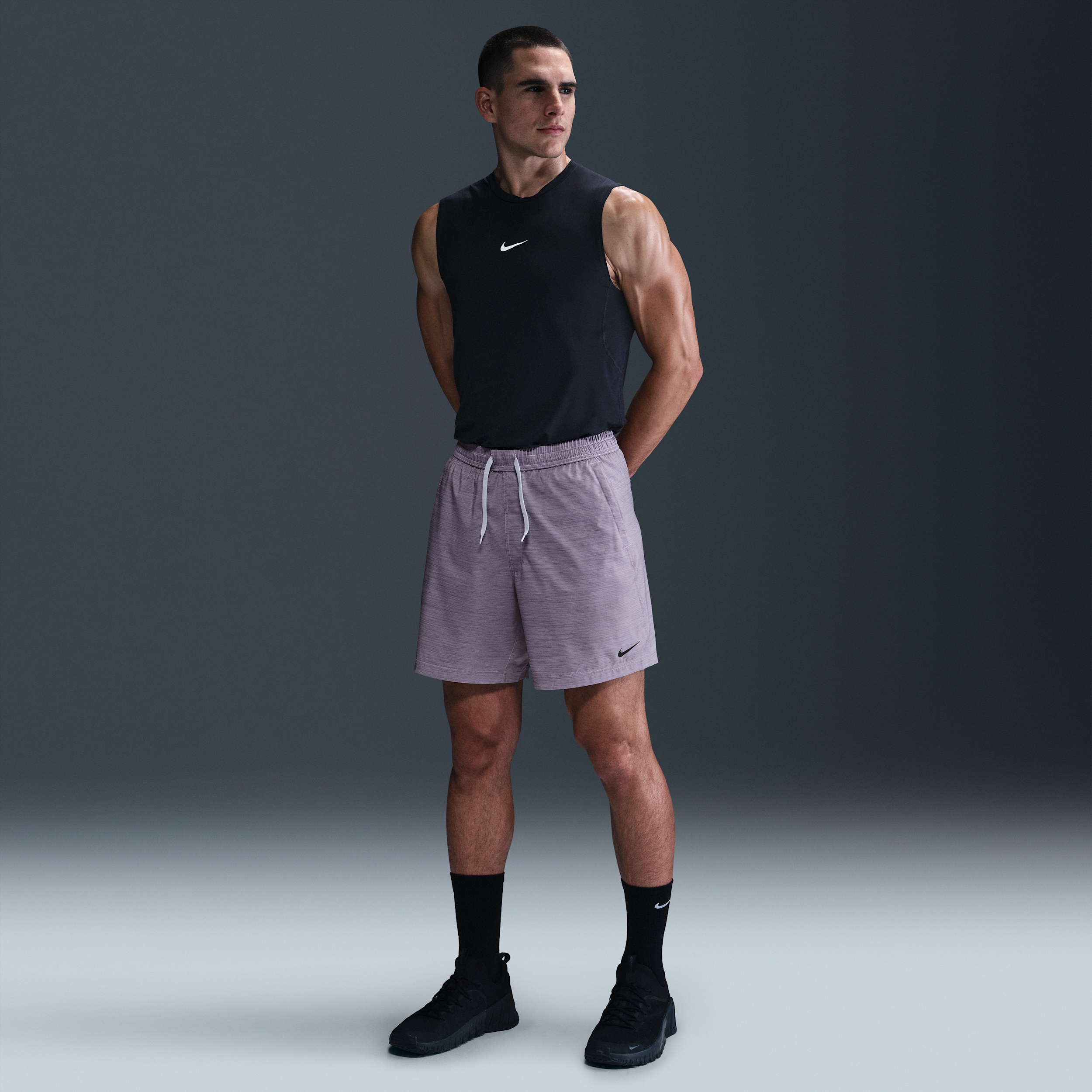 Nike Form Men's Dri-FIT 18cm (approx.) Unlined Versatile Shorts - Grey - Recycled Polyester - 50% Recycled Polyester
