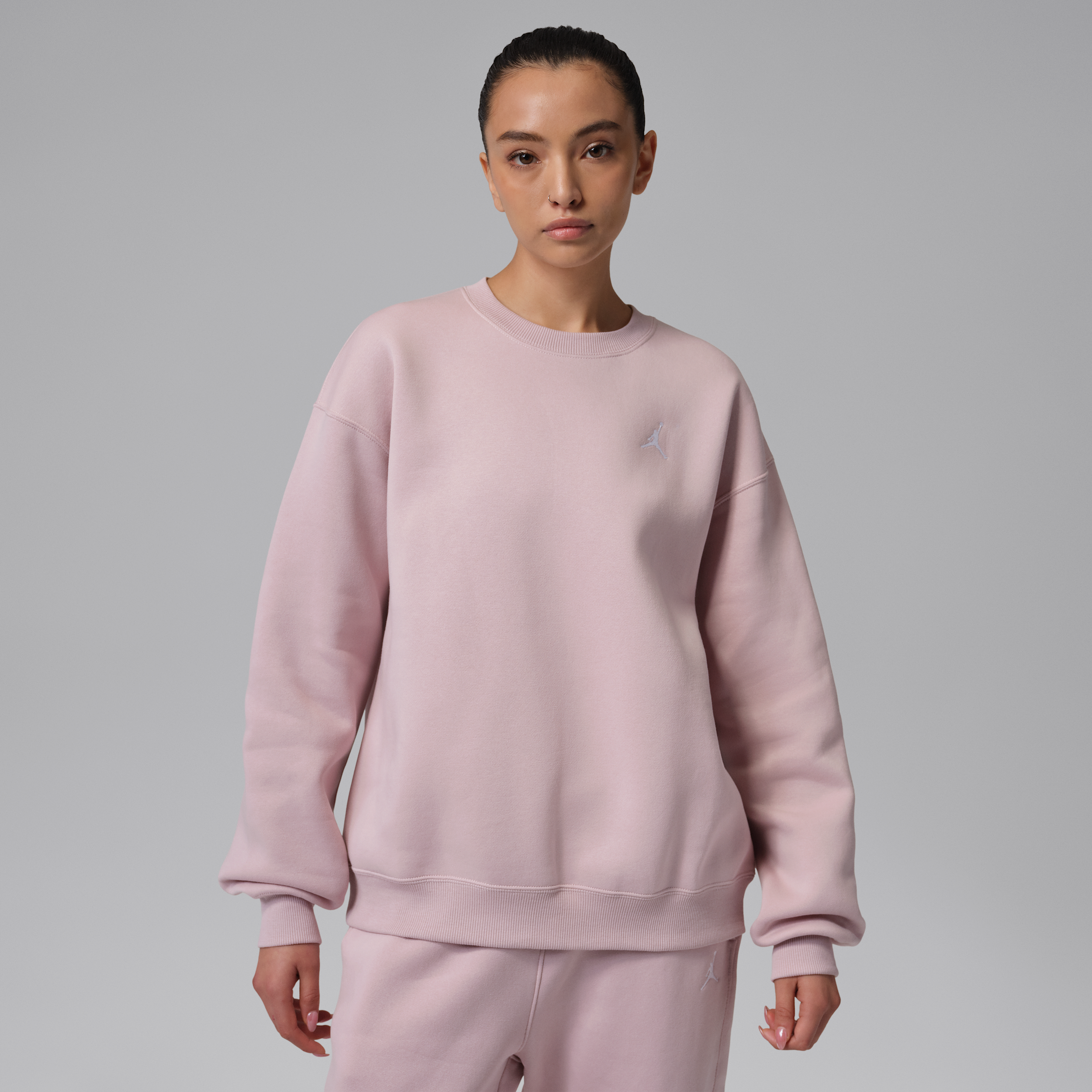 Felpa a girocollo Jordan Brooklyn Fleece – Donna - Rosa