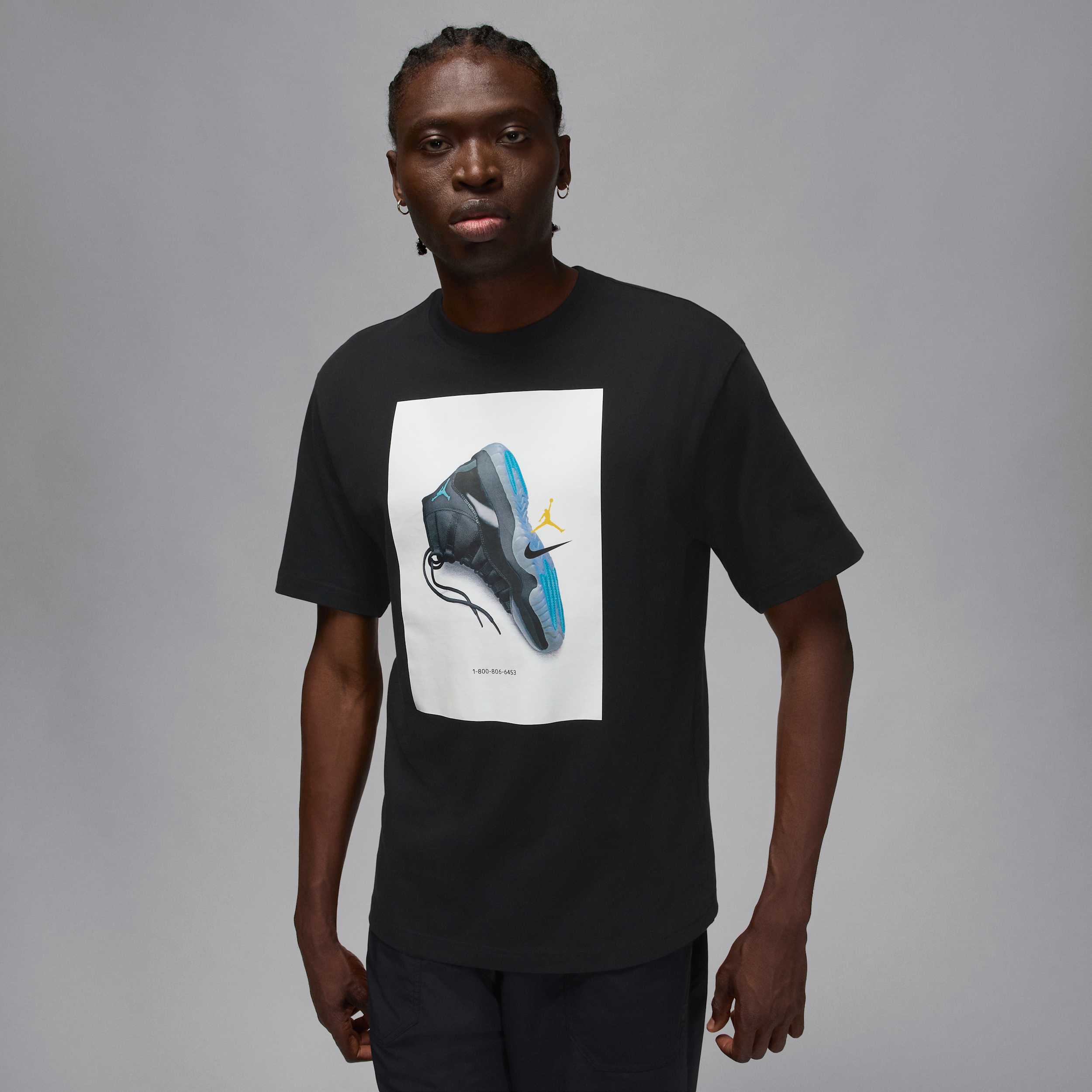 Nike Jordan Brooklyn Mens T-Shirt - Black - Cotton