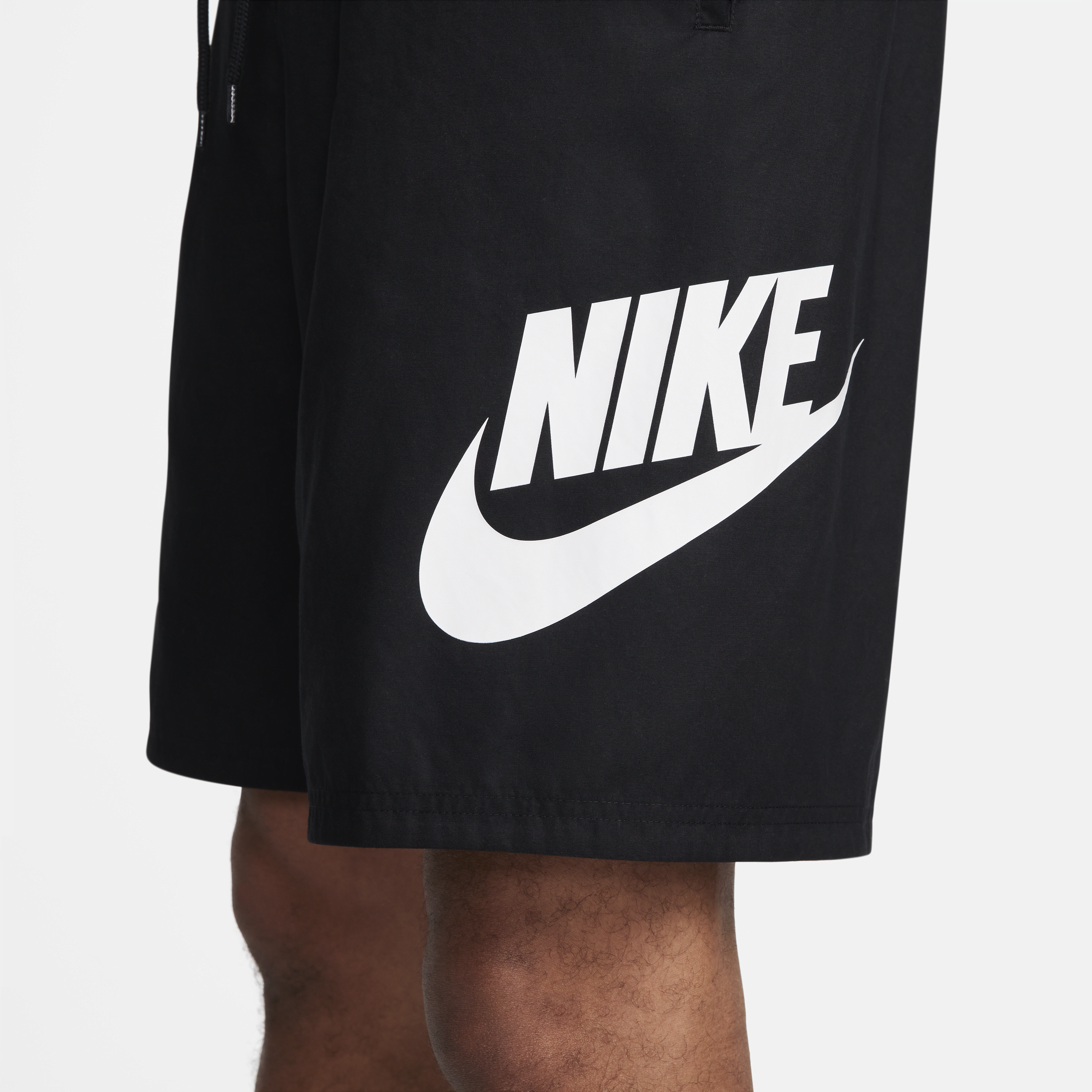 Nike Club geweven herenshorts Zwart