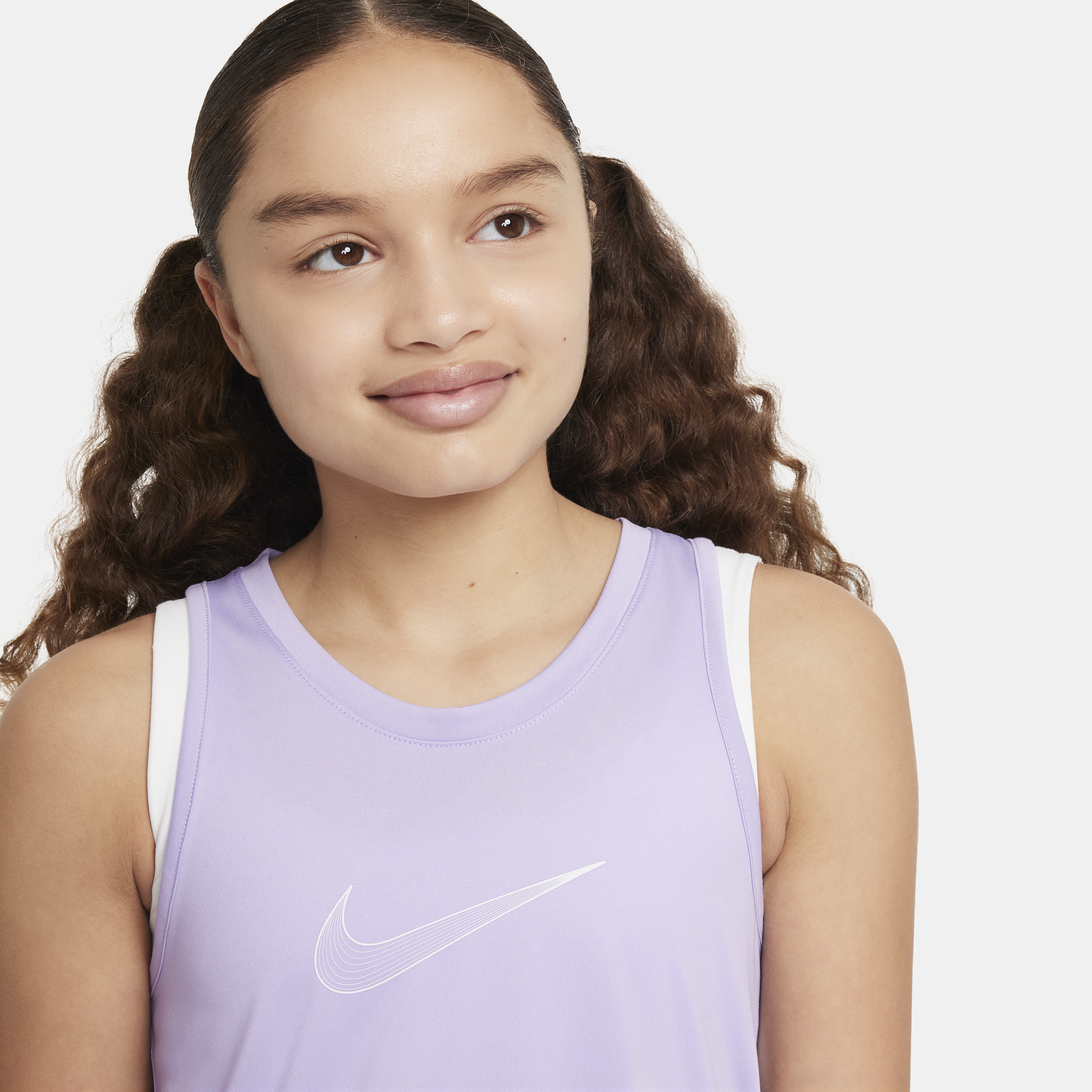 Nike One Dri-FIT trainingstanktop voor meisjes Paars