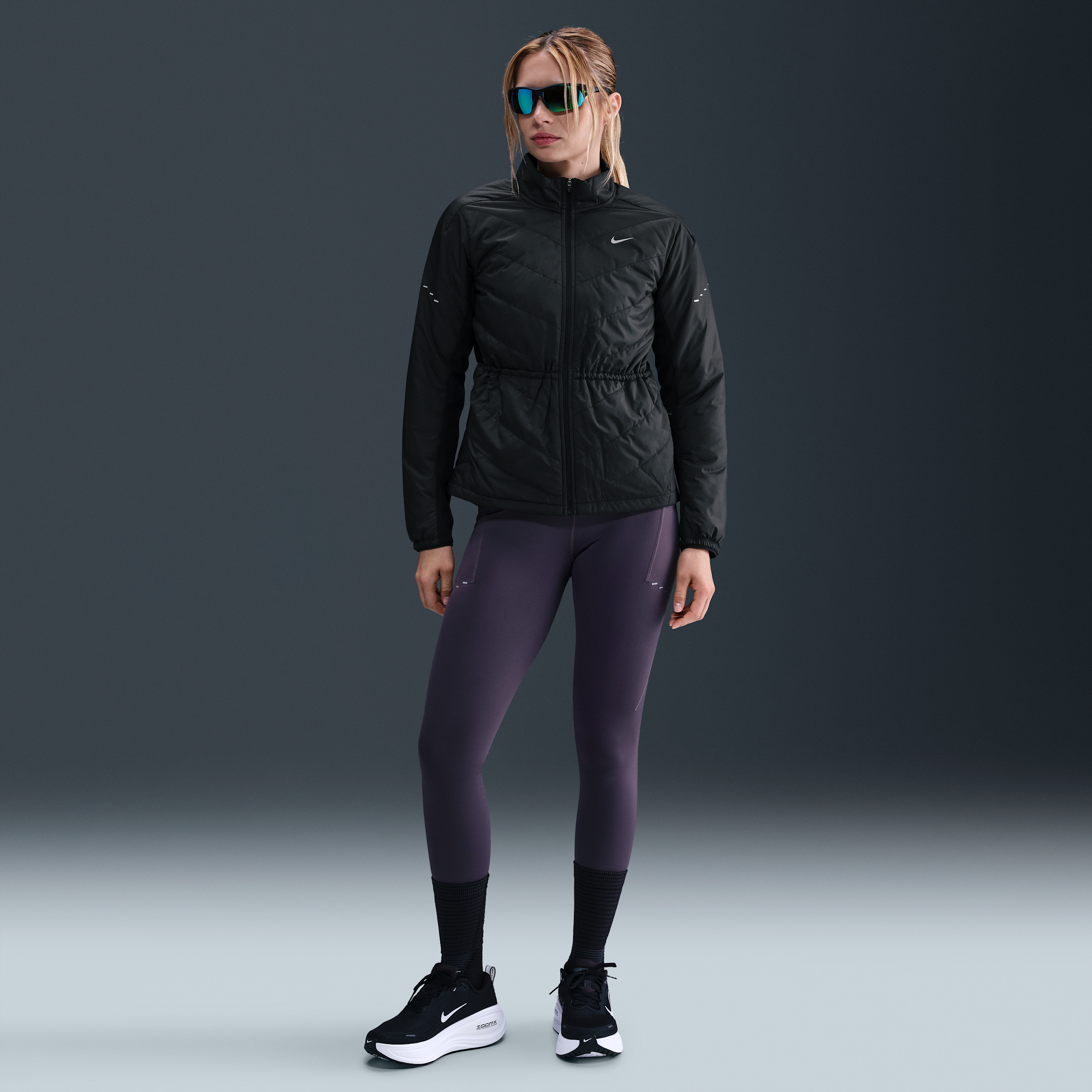 Nike Swift Womens Therma-FIT Running Jacket - Black - Polyester