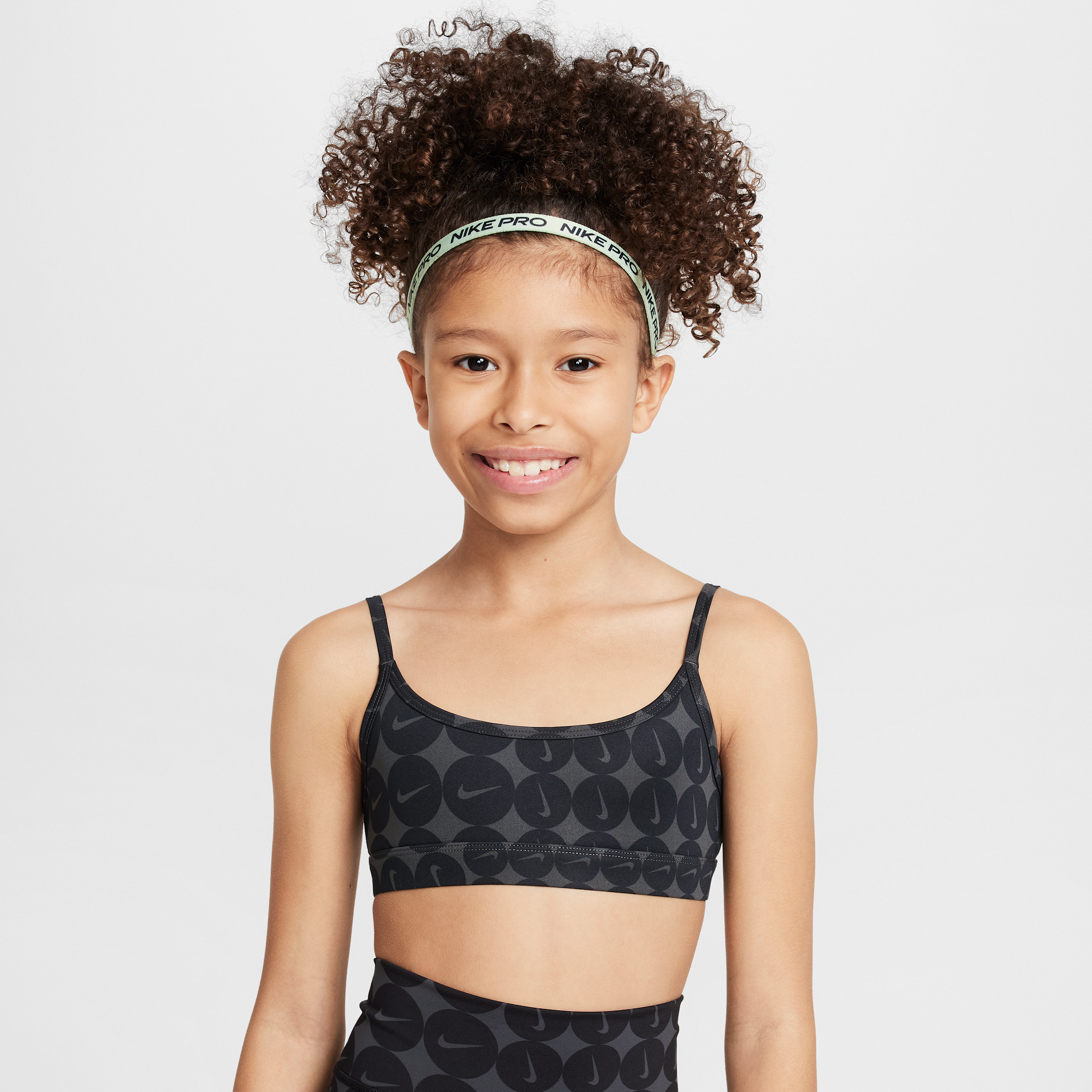 Nike One bralette voor meisjes - Zwart