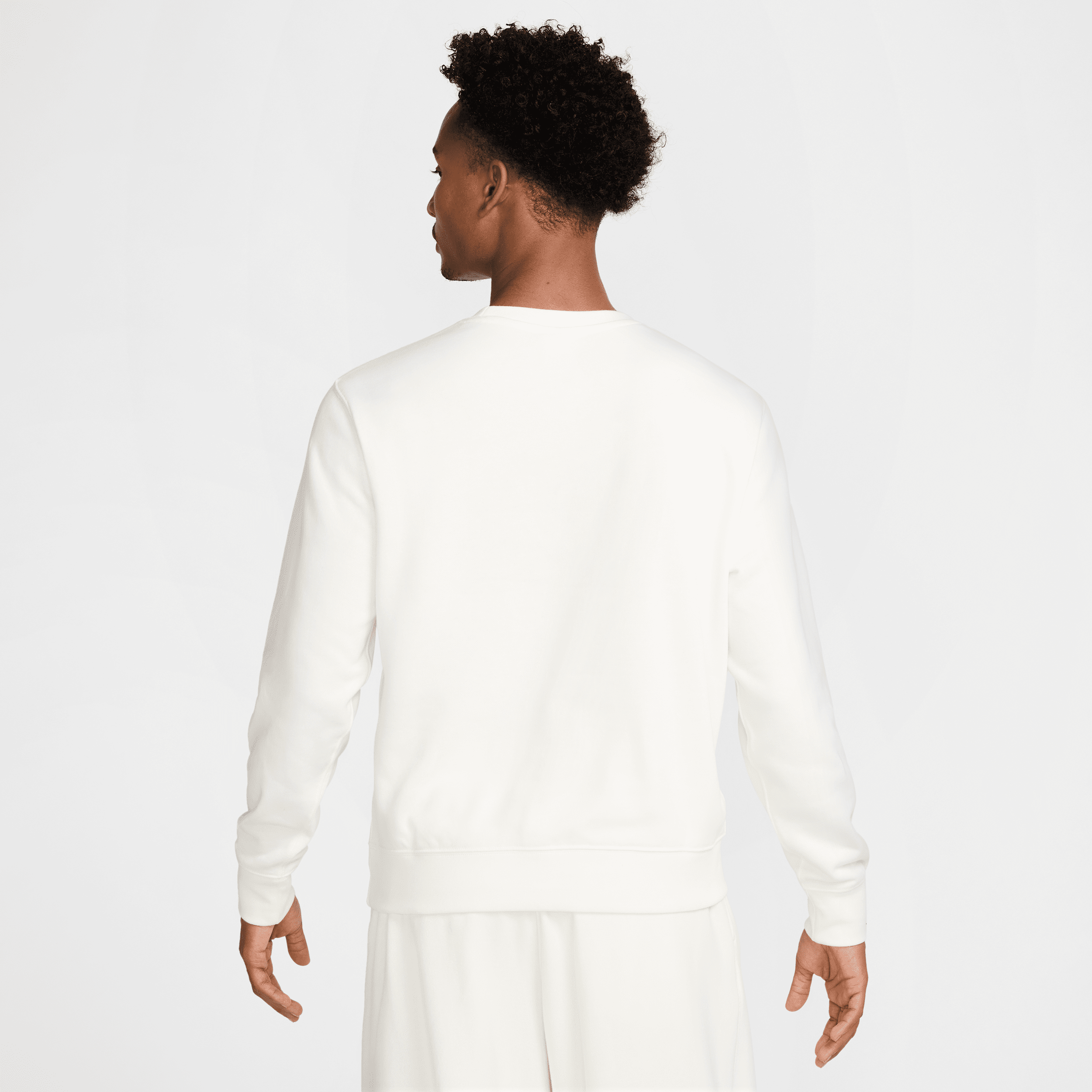 Haut en molleton Nike Club pour homme - Blanc