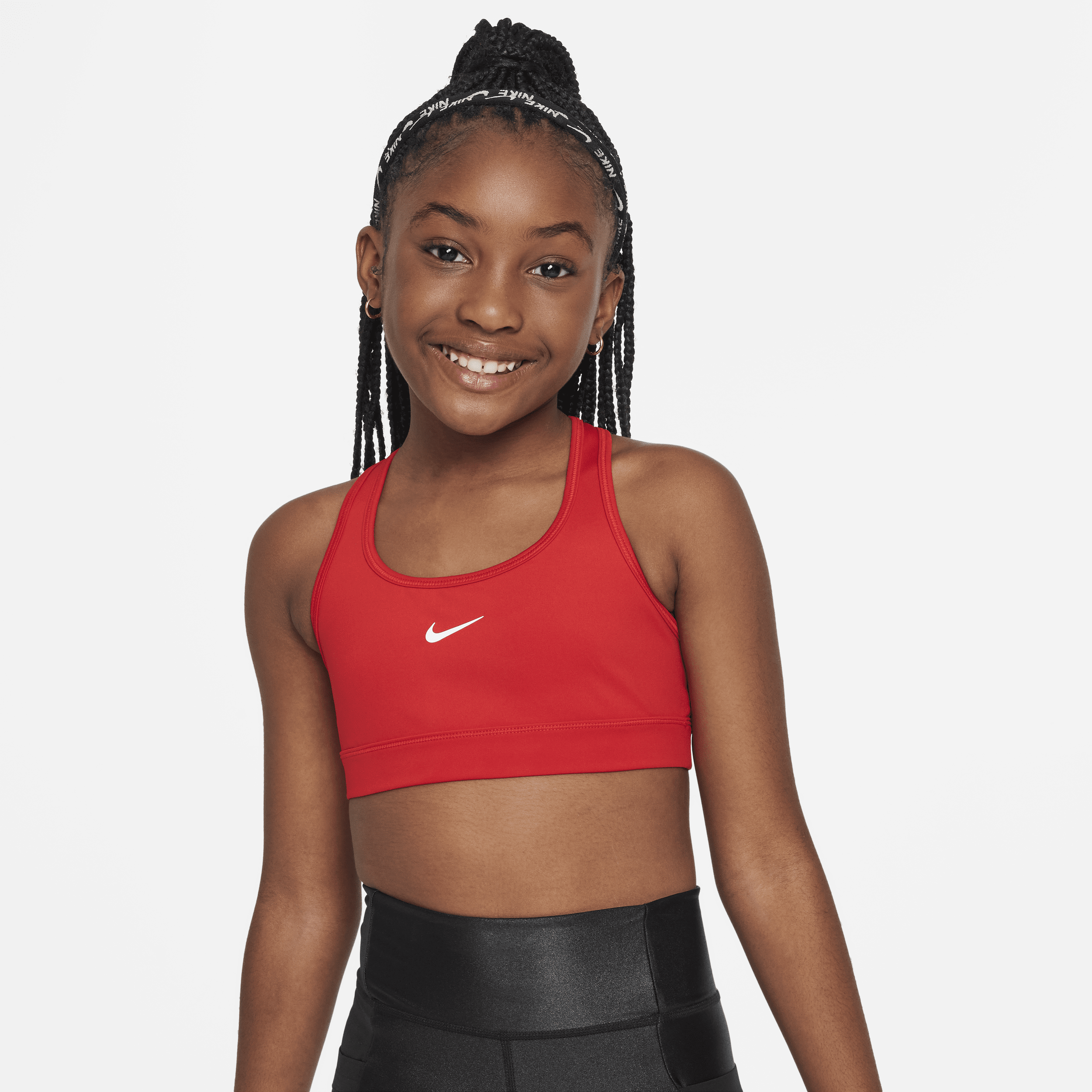 Nike Swoosh sport-bh voor meisjes - Rood