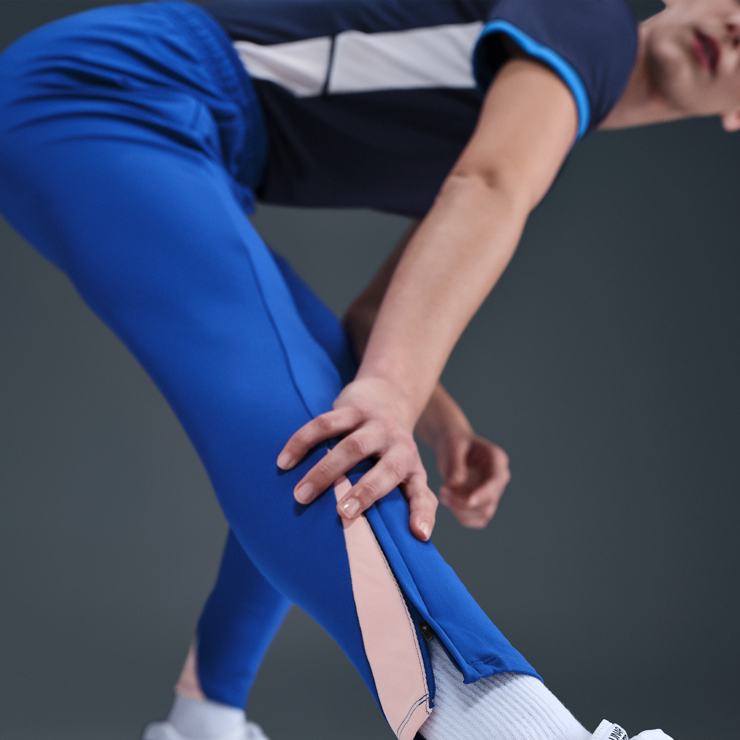 Thumbnail - Frankreich Strike Nike Dri-FIT Strick-Fußballhose (Damen) - Blau