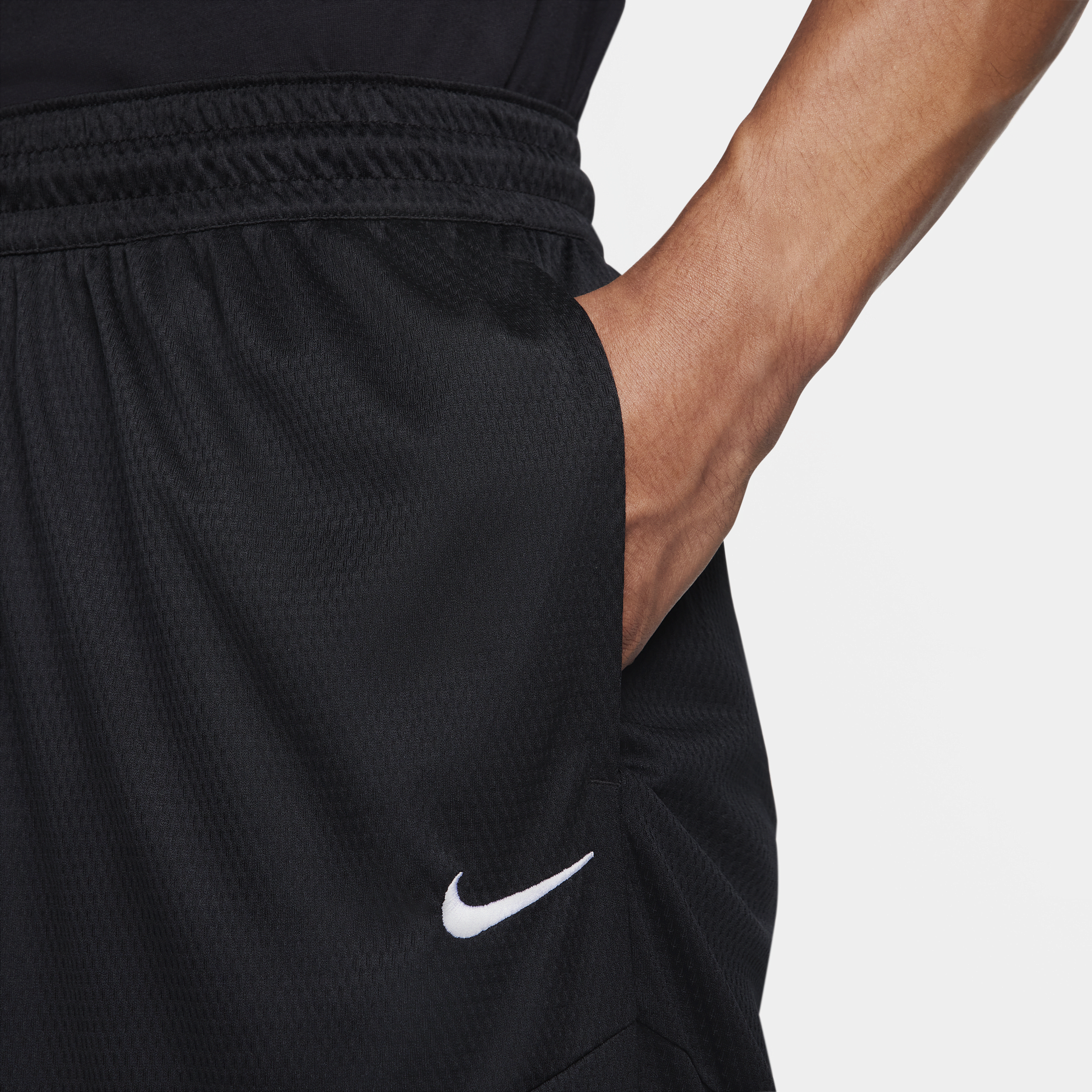Nike Icon Dri-FIT basketbalshorts voor heren (21 cm) Zwart
