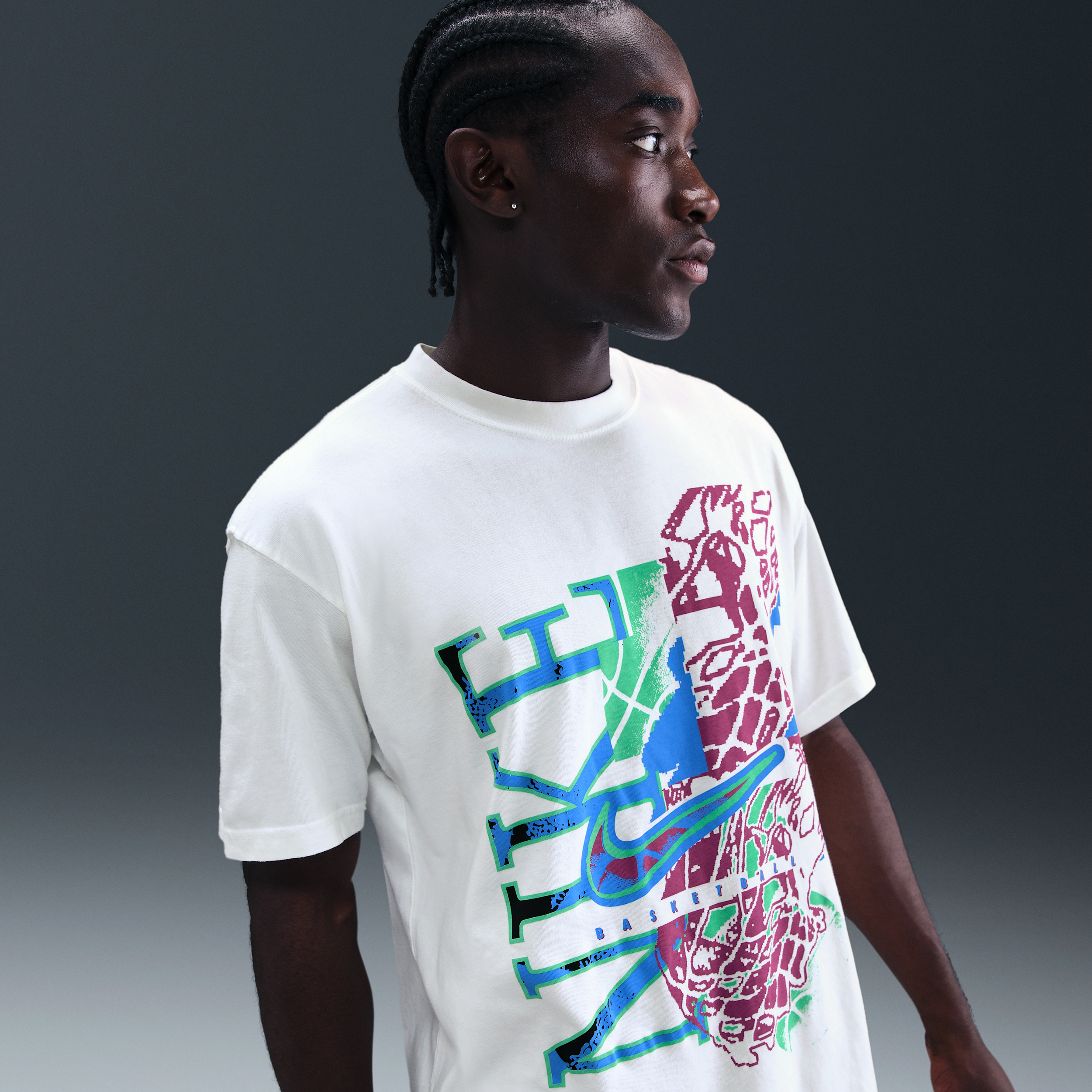 Thumbnail - Nike Basketball-T-Shirt (Herren) - Weiß