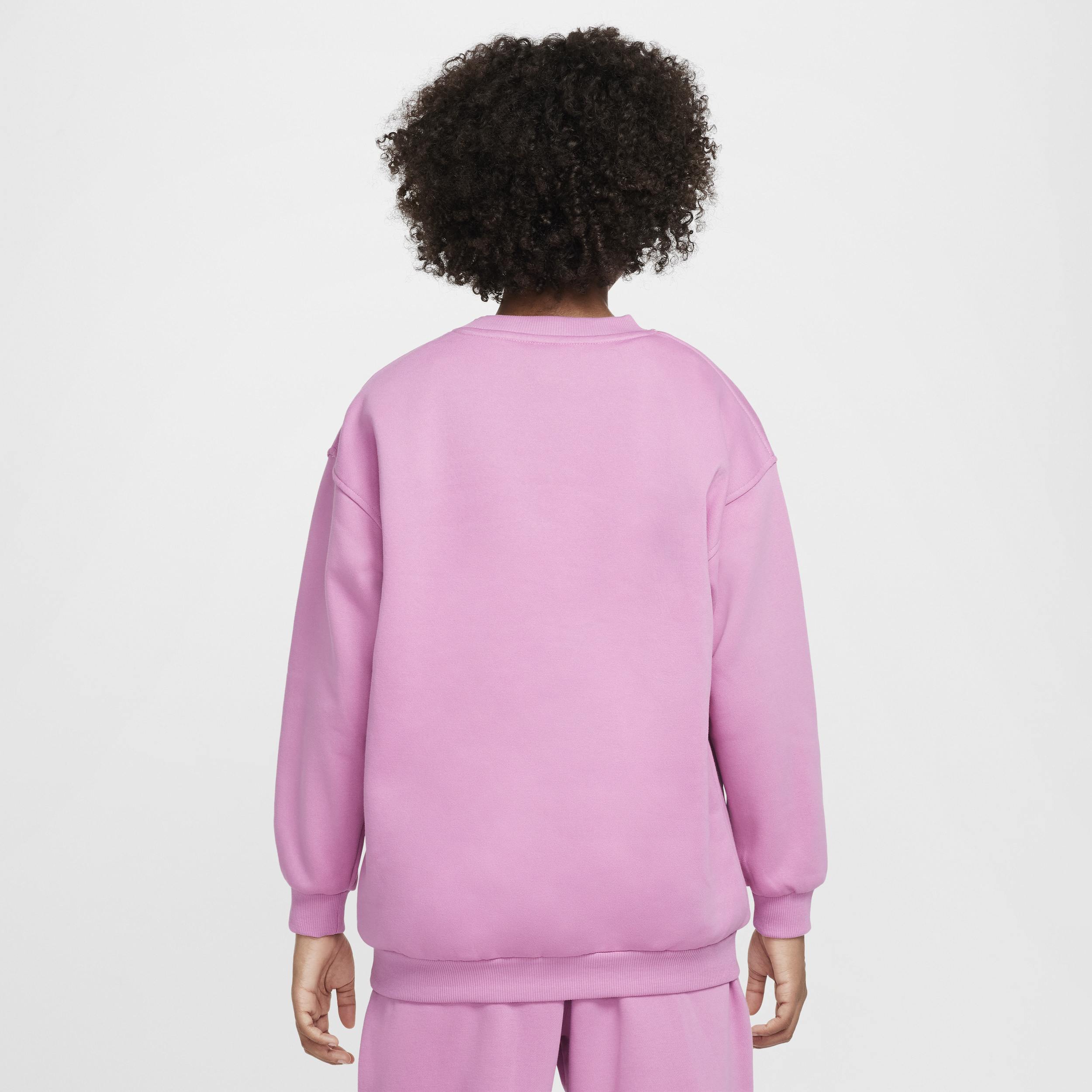 Sweat oversize Nike Sportswear Club Fleece pour ado - Rose