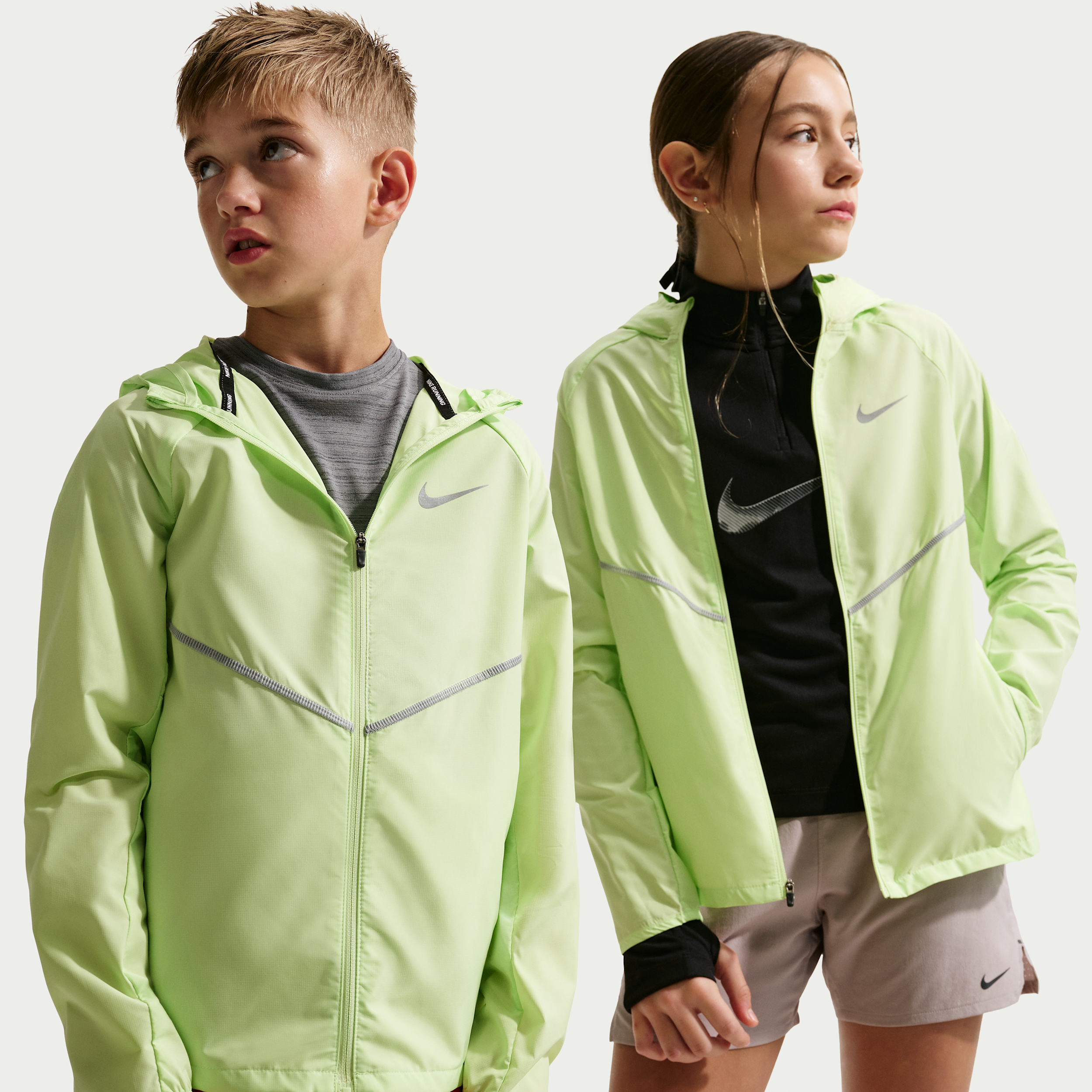 Nike Miler Kids Repel UV Training Jacket - Green - Polyester