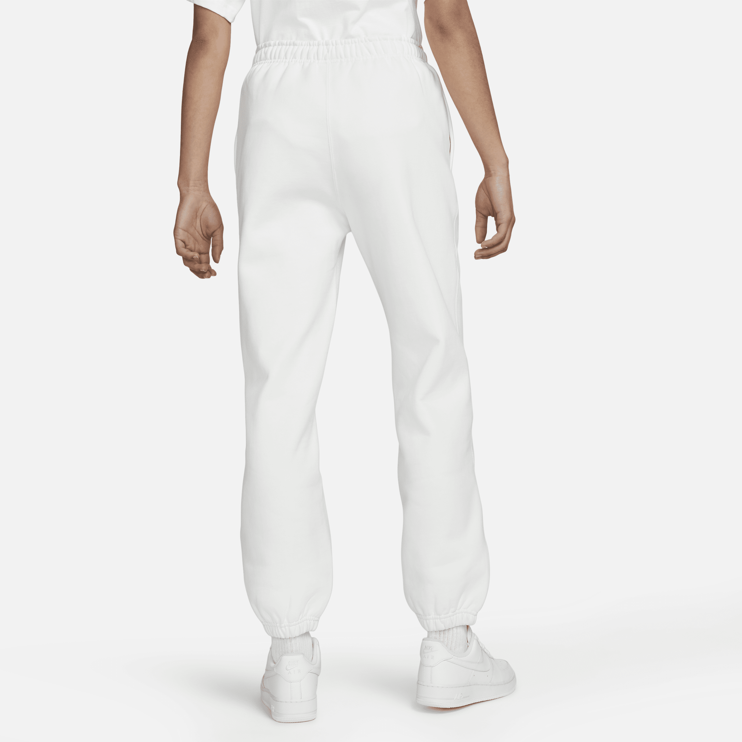 Pantalon en tissu Fleece Nike Solo Swoosh pour Femme - Blanc