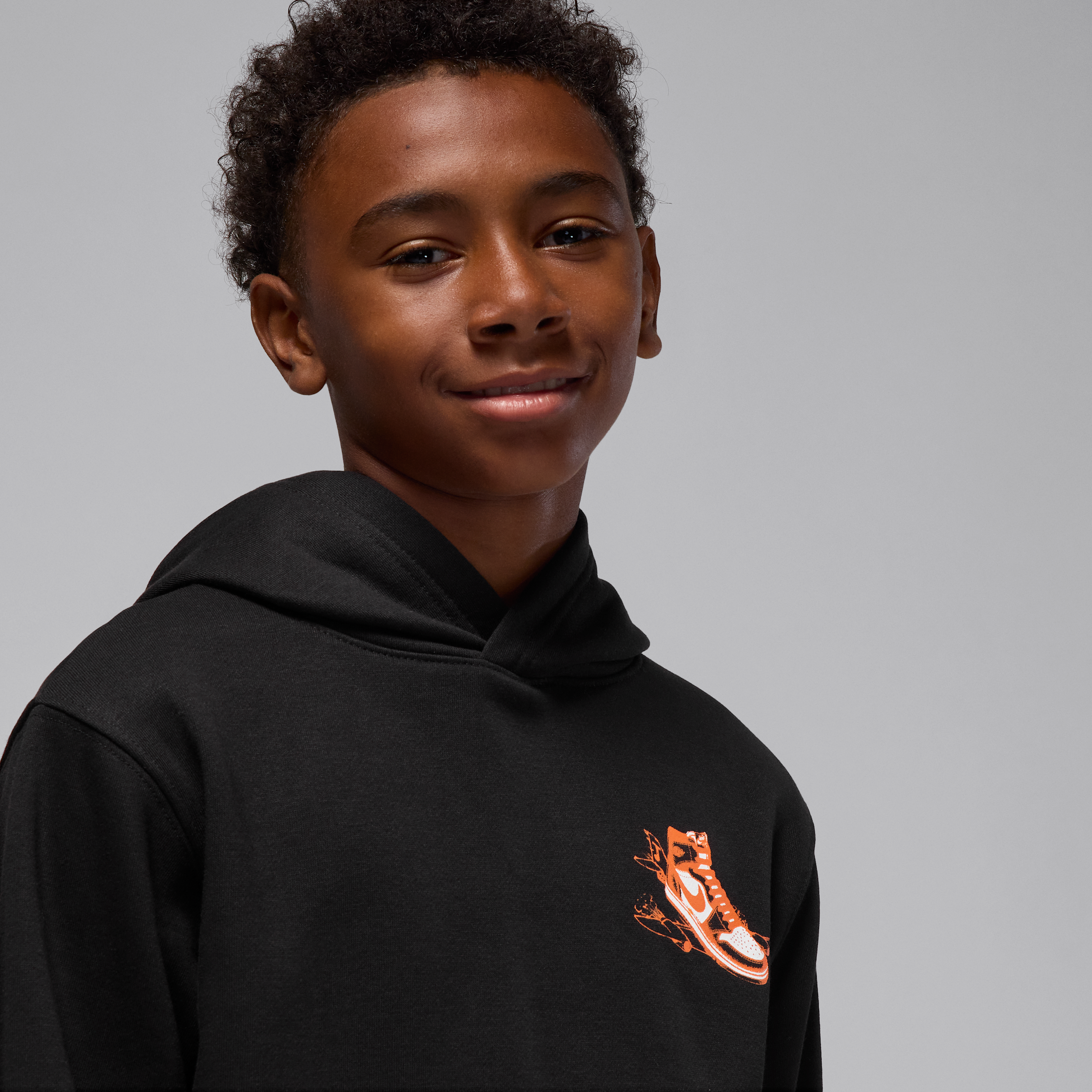 Thumbnail - Jordan "Air Jordan Has Landed" Kapuzenpullover (ältere Kinder) - Schwarz