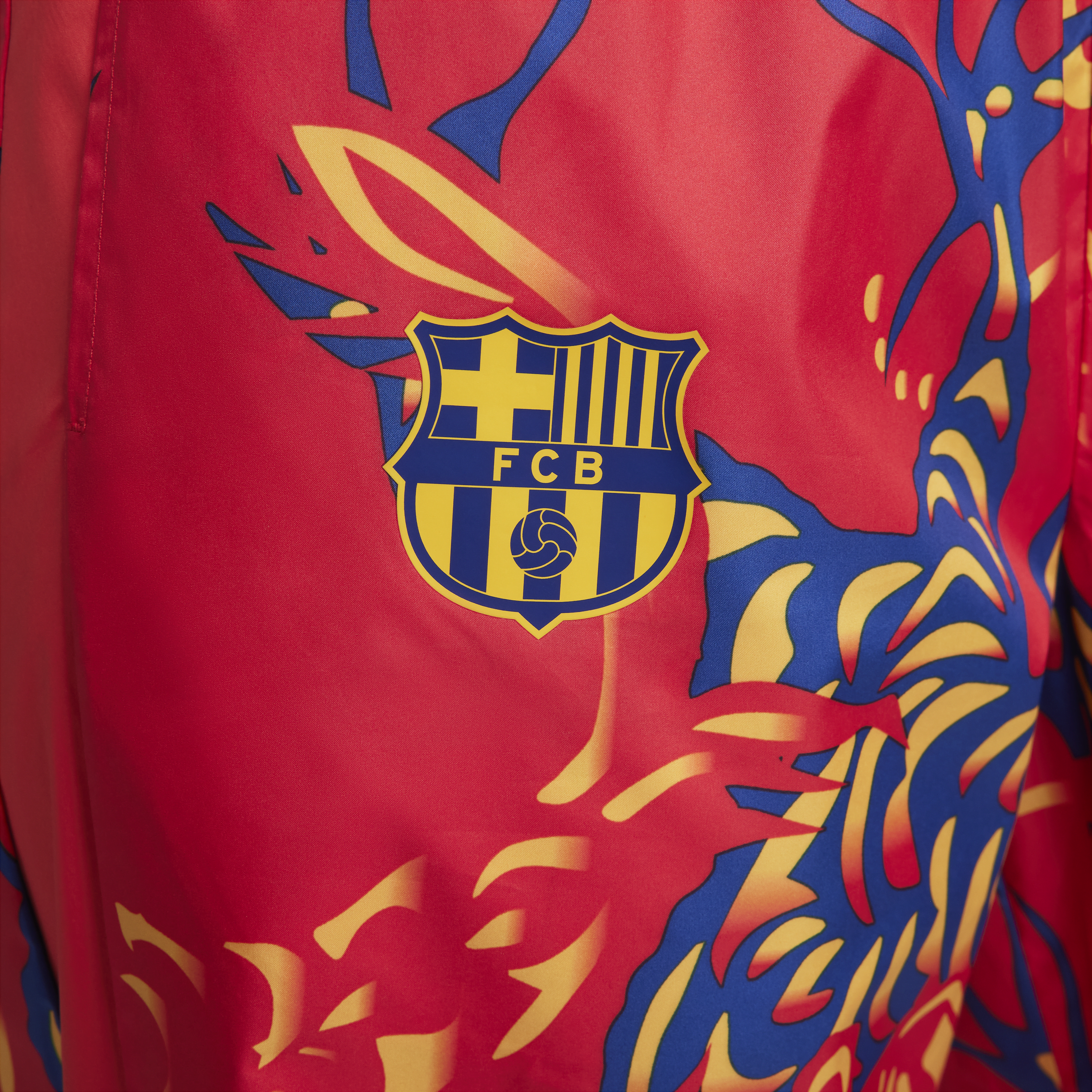 Nike FC Barcelona Essential Repel geweven voetbalbroek voor dames Rood
