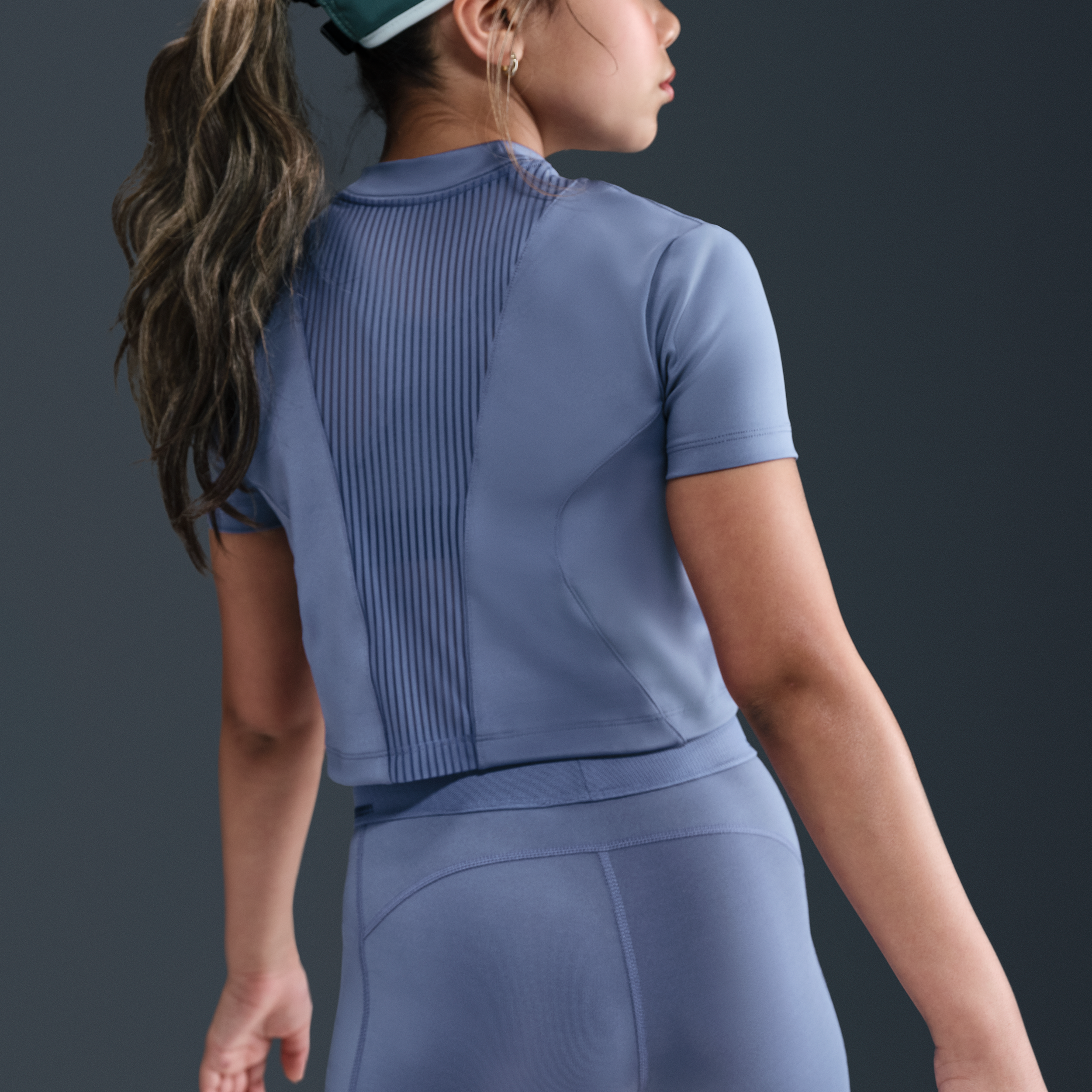 Thumbnail - Nike Pro Dri-Fit Shorts (ca. 7,5 cm, ältere Kinder, Mädchen) - Blau