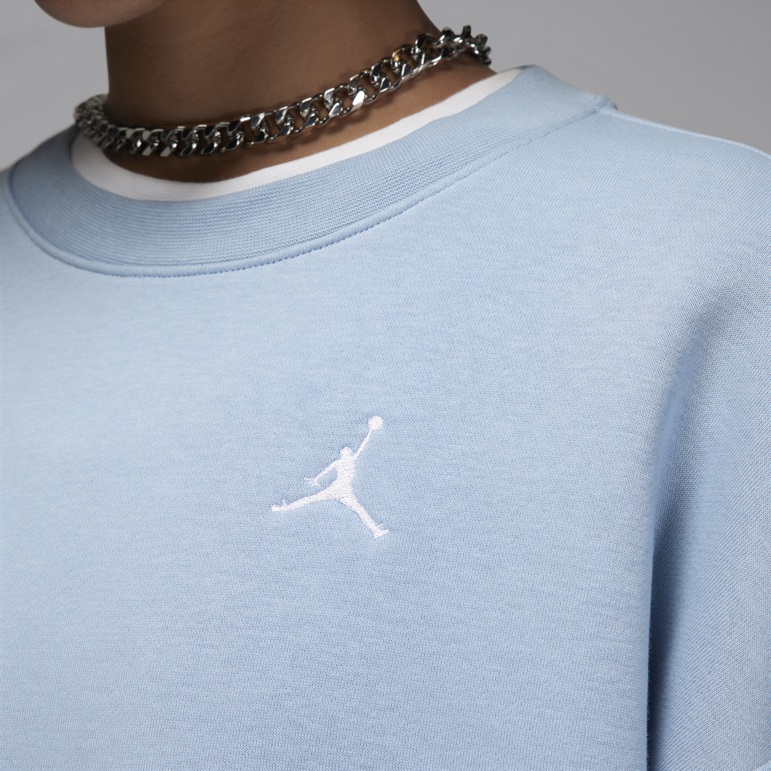 Jordan Brooklyn Fleece sweatshirt met ronde hals voor dames Blauw