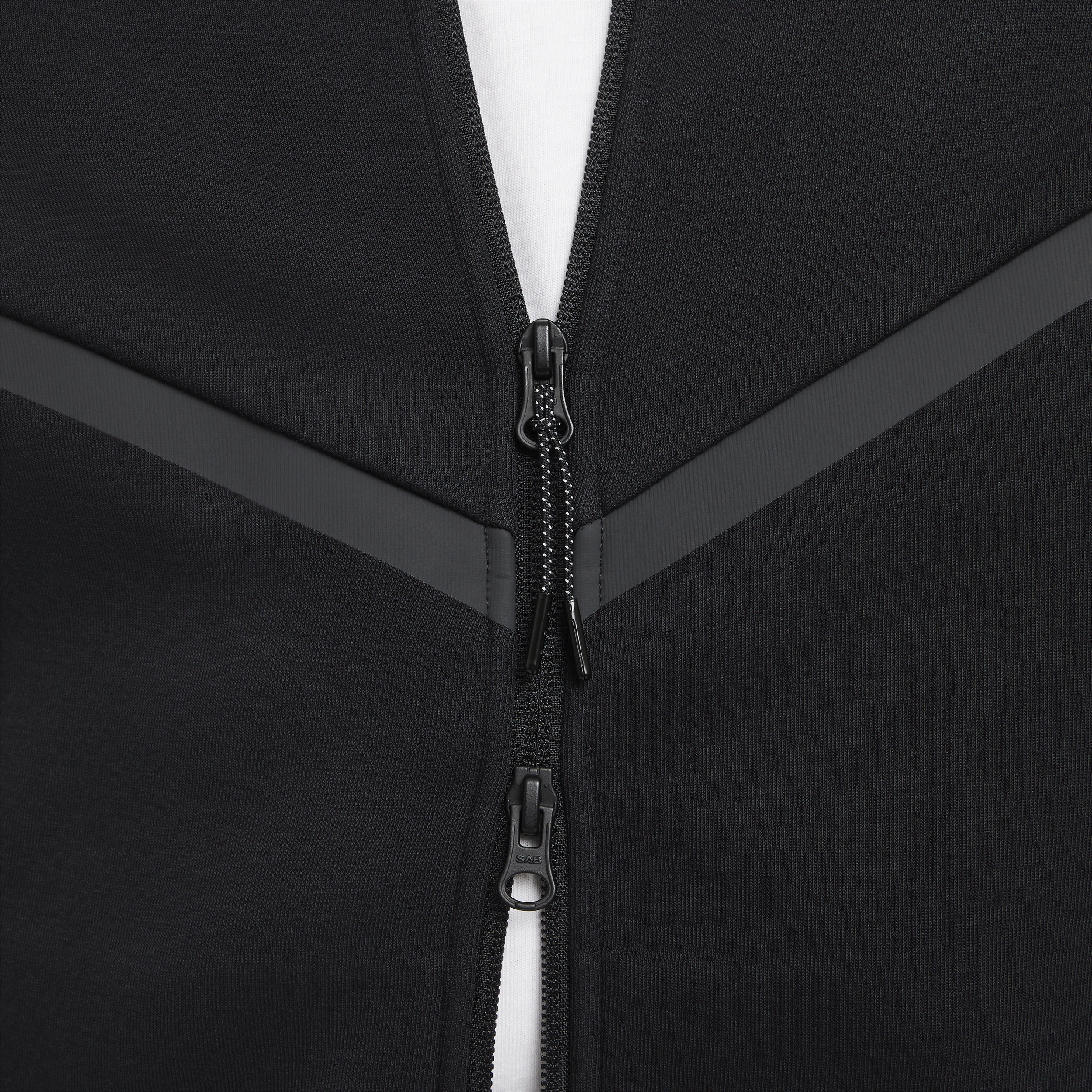 Sweat à capuche et zip Windrunner Nike Tech pour homme - Noir