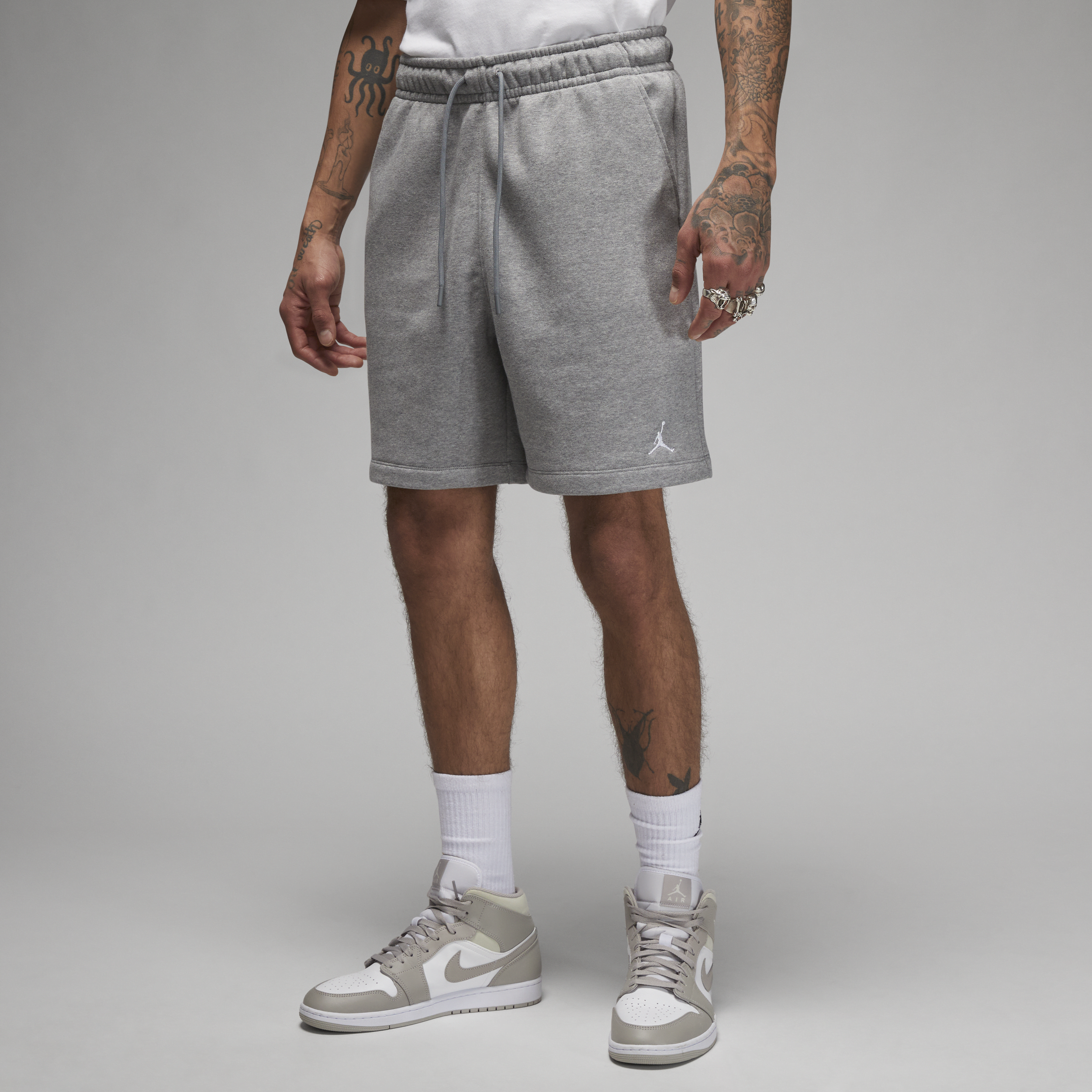 Jordan Brooklyn Fleece Herenshorts Grijs
