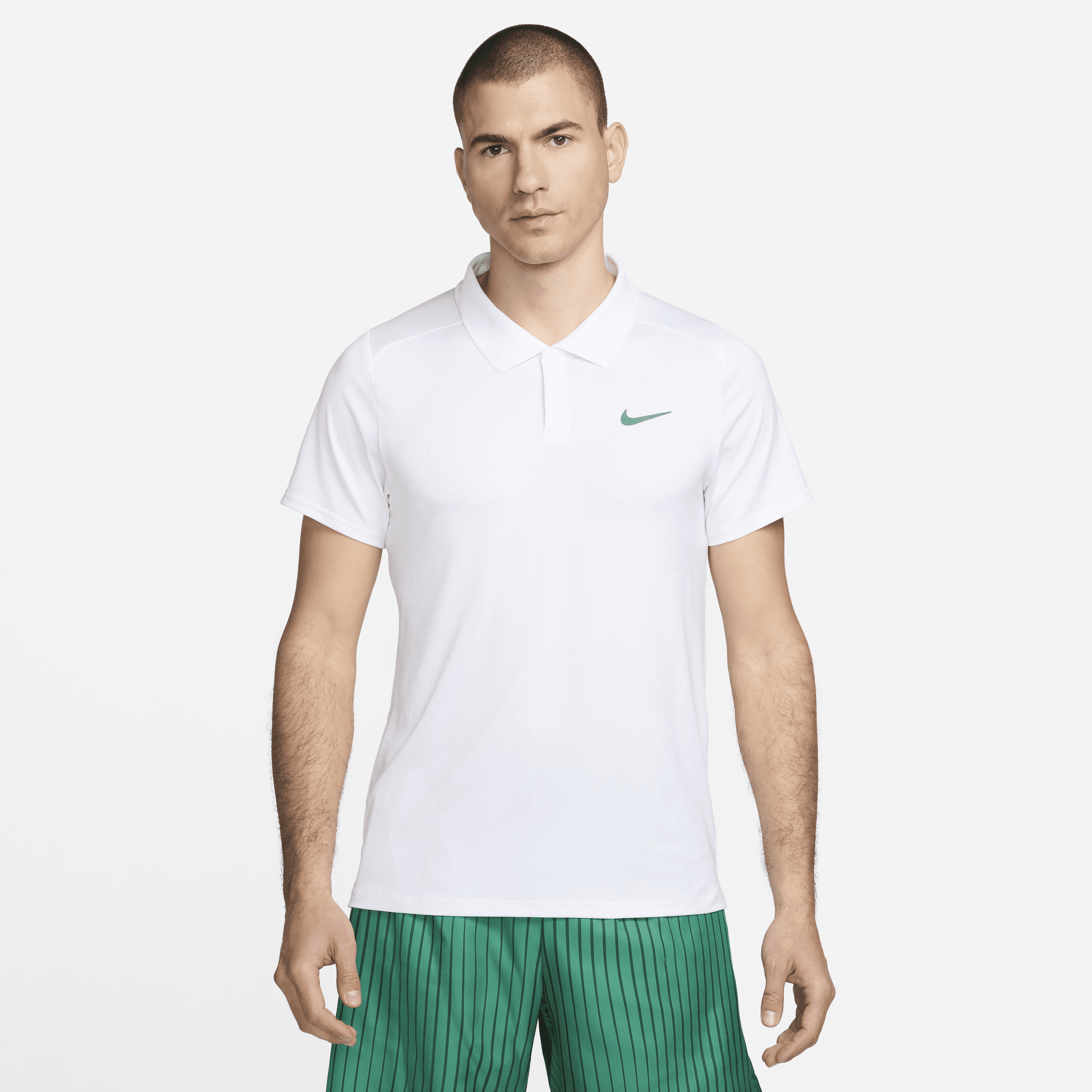 Nike Court Advantage Dri-FIT tennispolo voor heren Wit