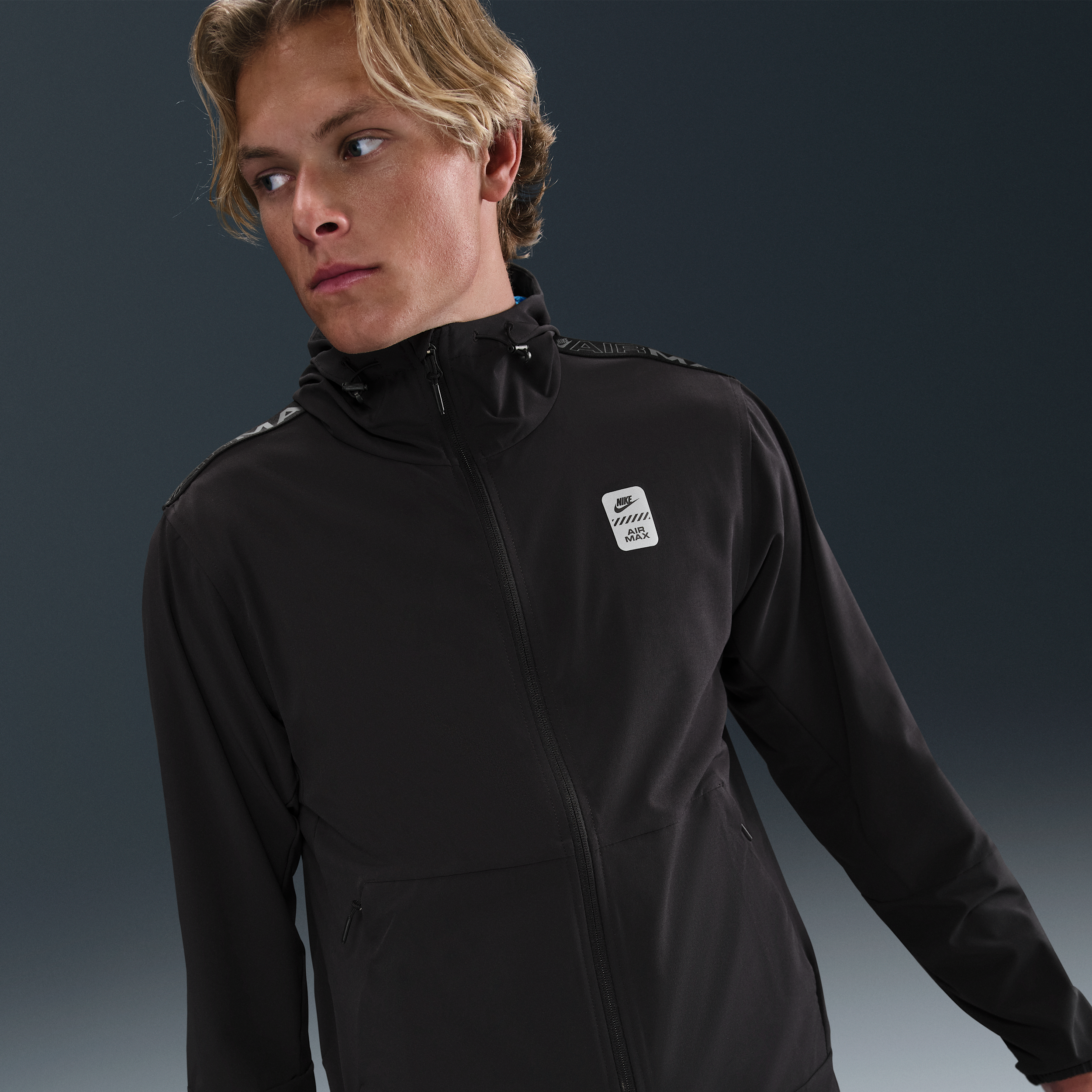 Thumbnail - Nike Air Max Herren-Webjacke - Schwarz