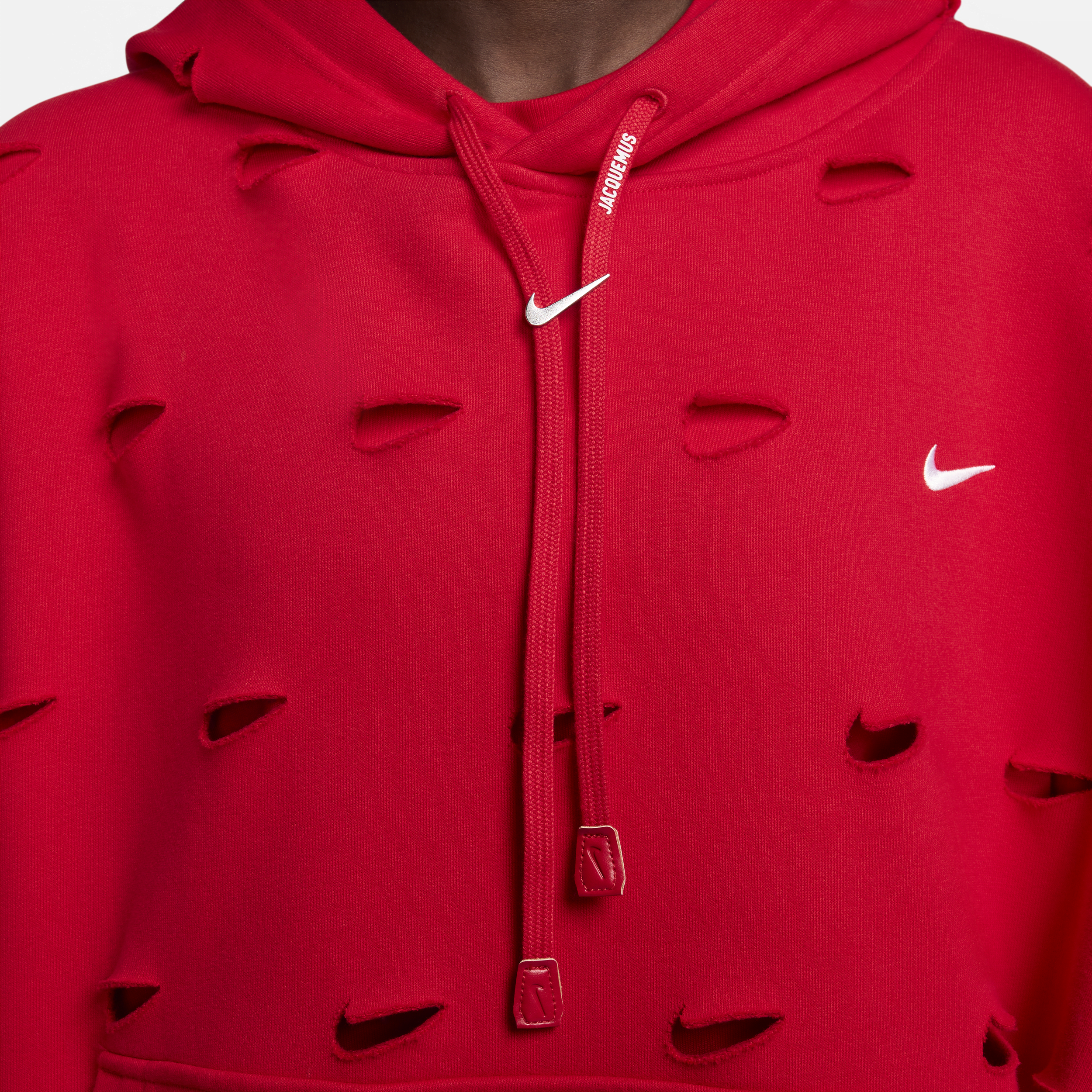 Nike x Jacquemus Swoosh hoodie Rood