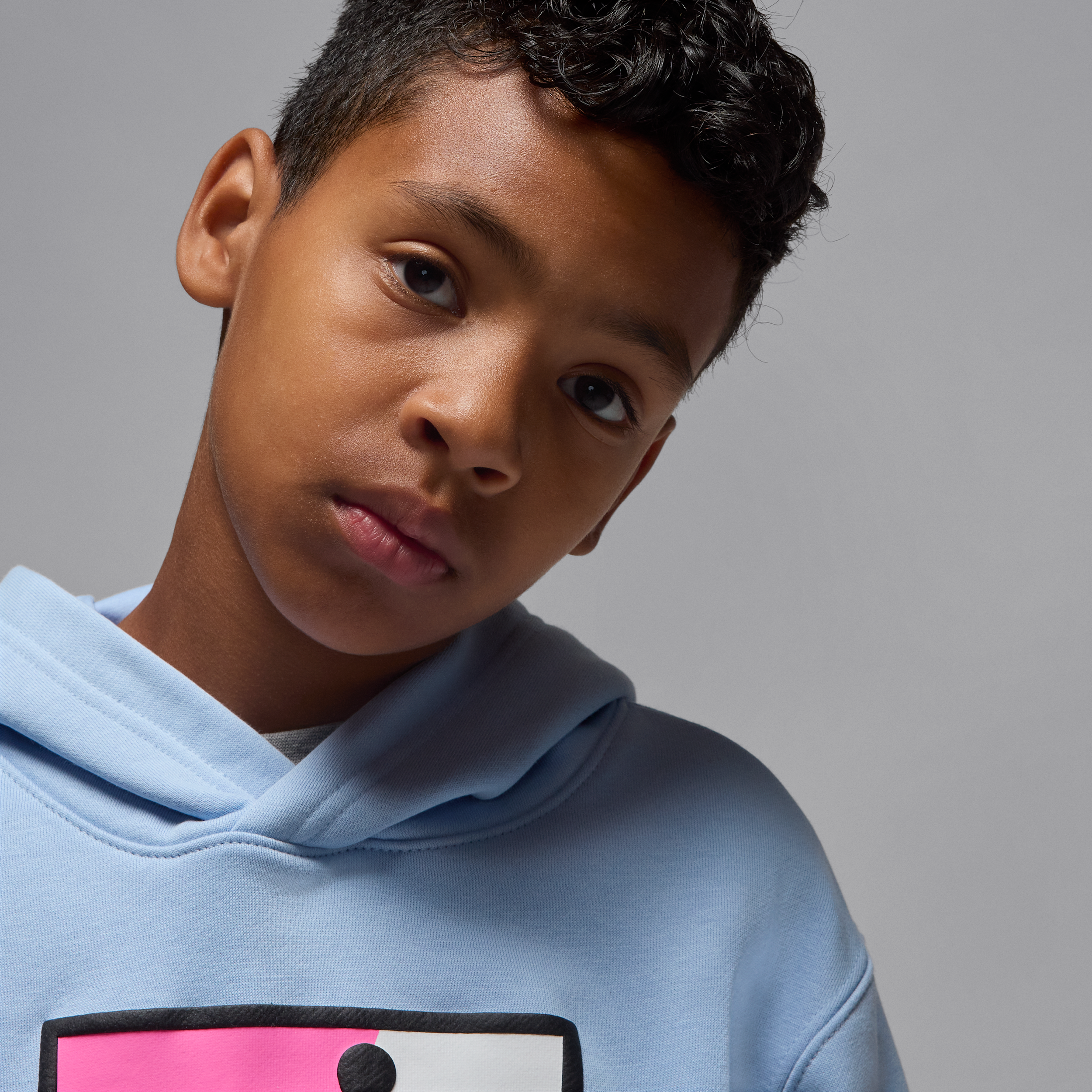 Thumbnail - Jordan Essentials Baseline-Fleece-Kapuzenpullover (ältere Kinder) - Blau