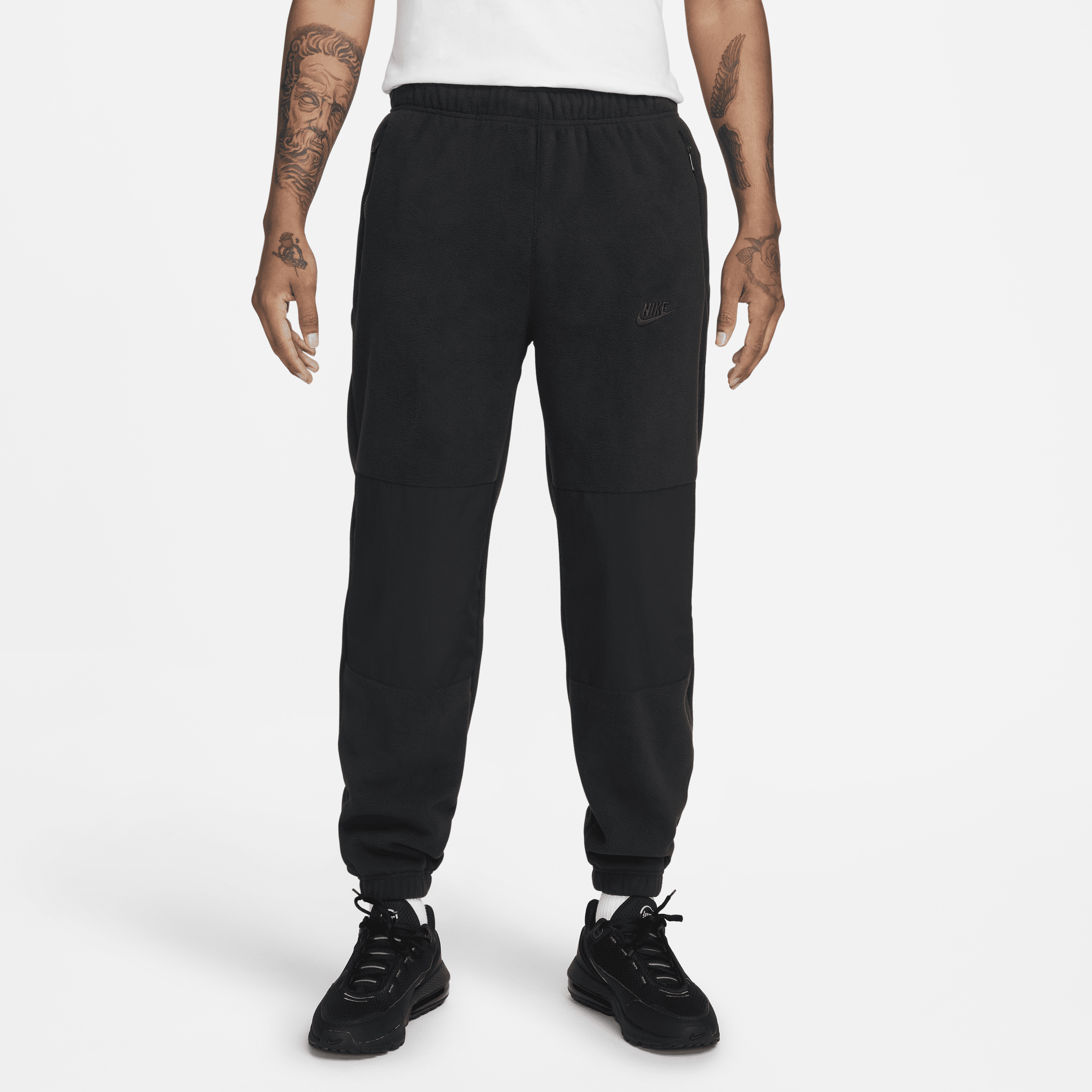 Nike Club Fleece broek van polarfleece voor heren Zwart