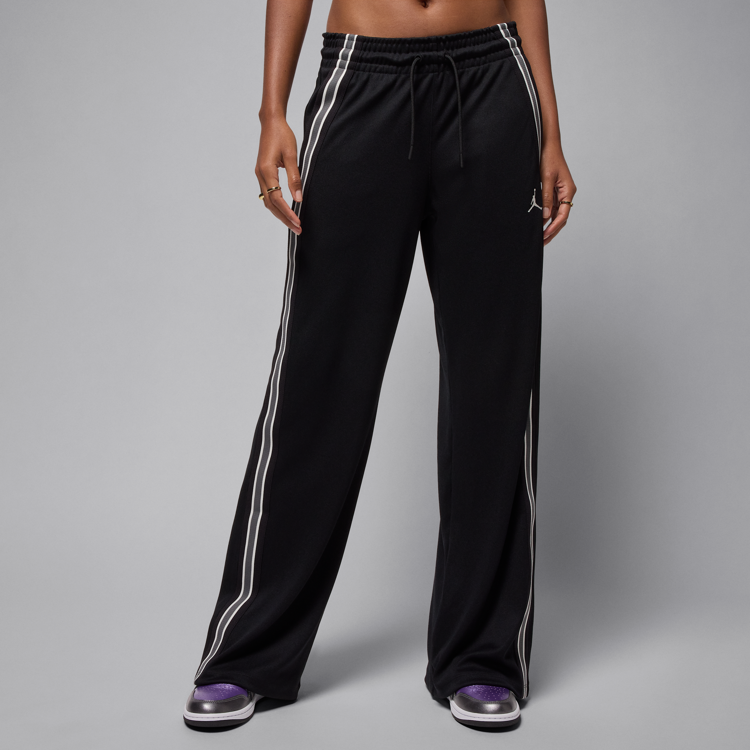 Nike Jordan Brooklyn Womens Tracksuit Bottoms - Black - Polyester/Elastane