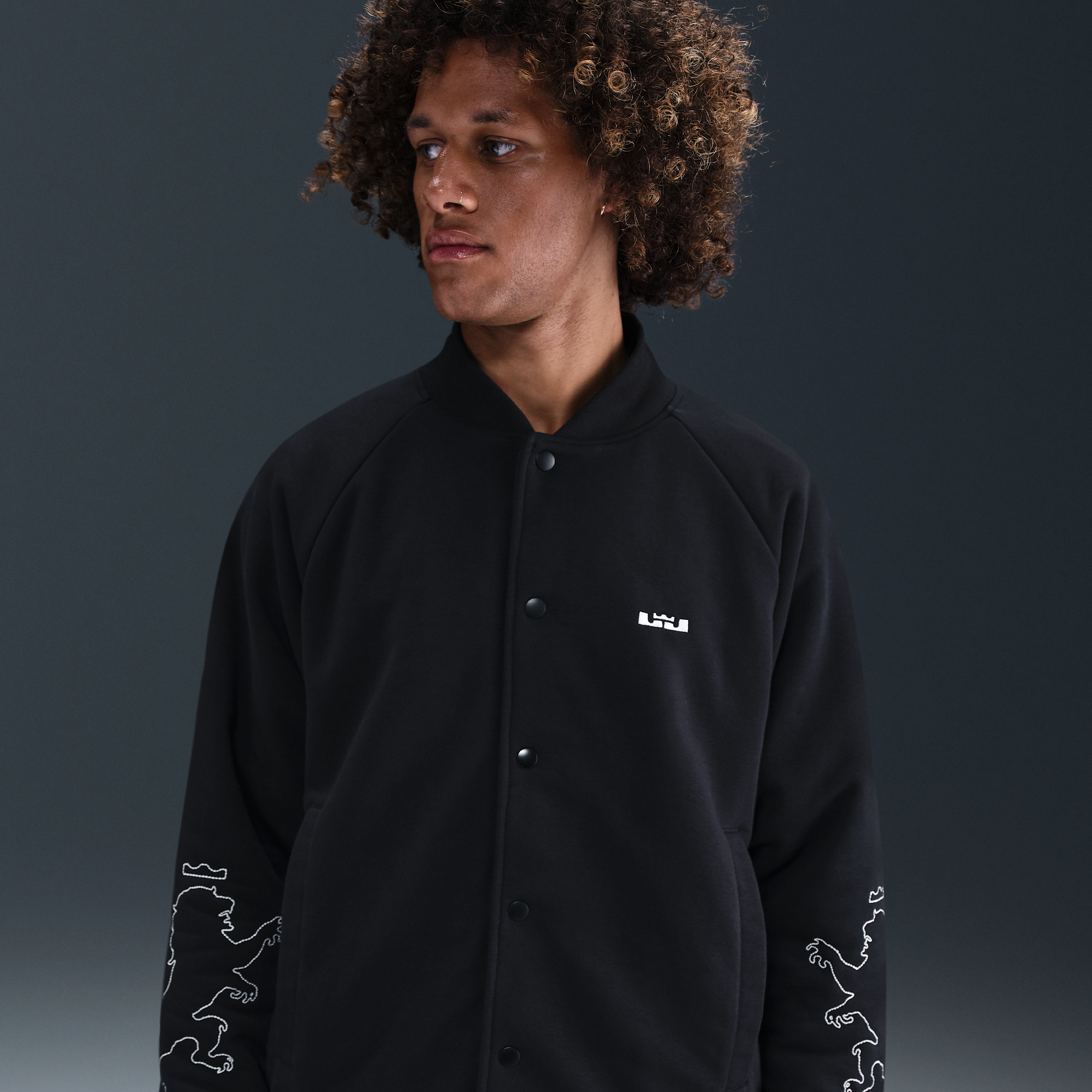 Thumbnail - LeBron Standard Issue Therma-FIT Jacke mit Futter (Herren) - Schwarz