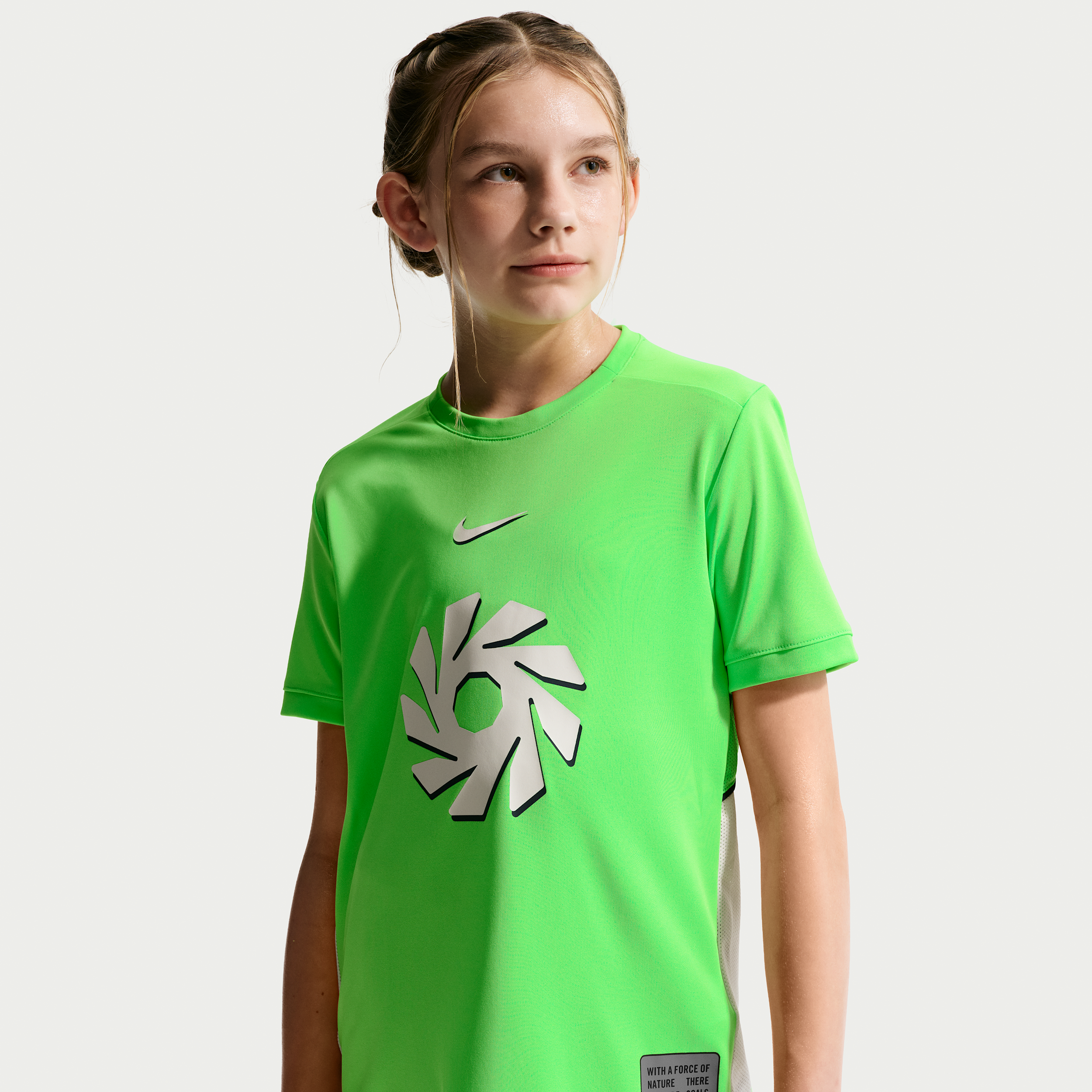 Erling Haaland Academy Nike Dri-FIT-fodboldtrøje til større børn - grøn