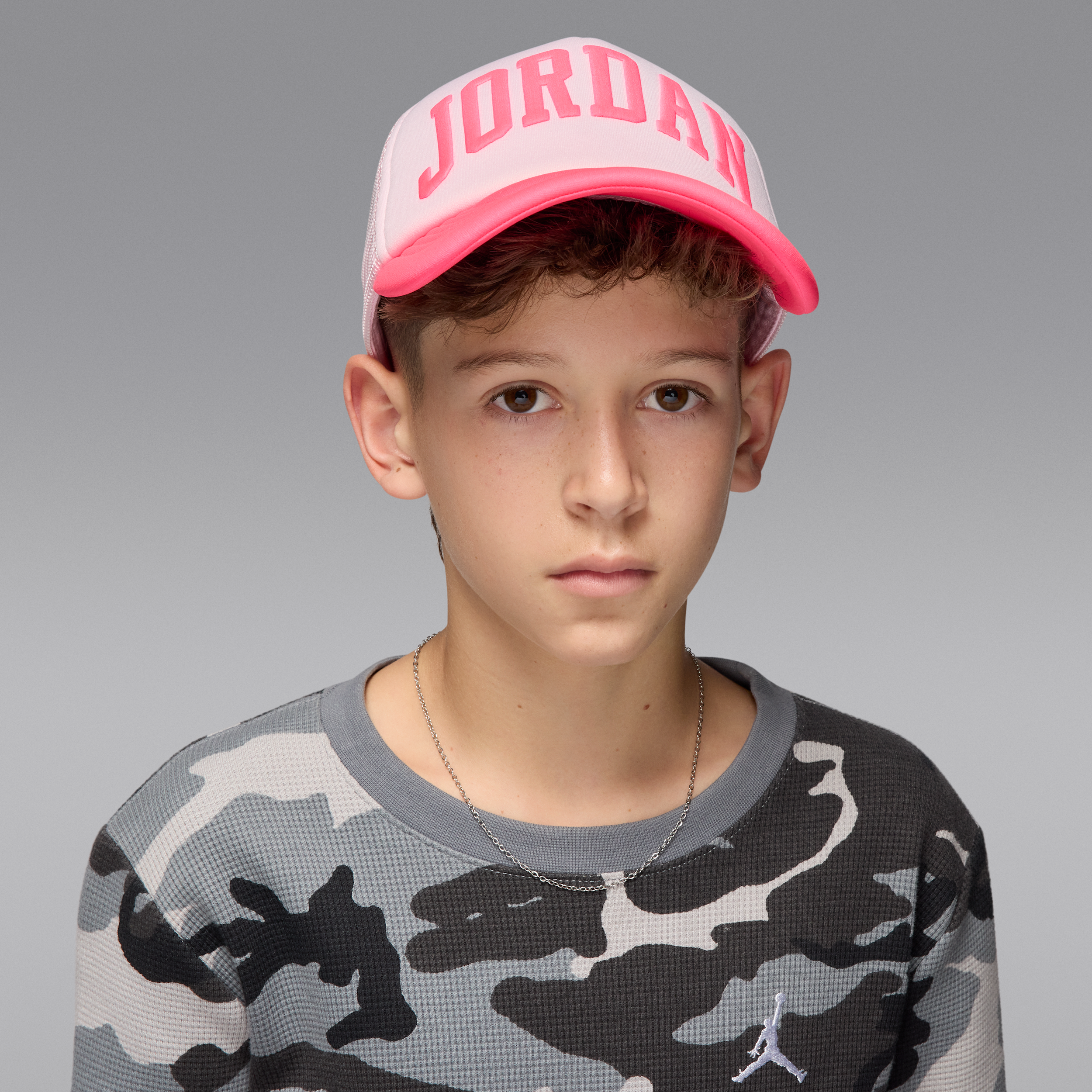 Thumbnail - Jordan Trucker-Cap aus Schaumstoff für ältere Kinder - Pink
