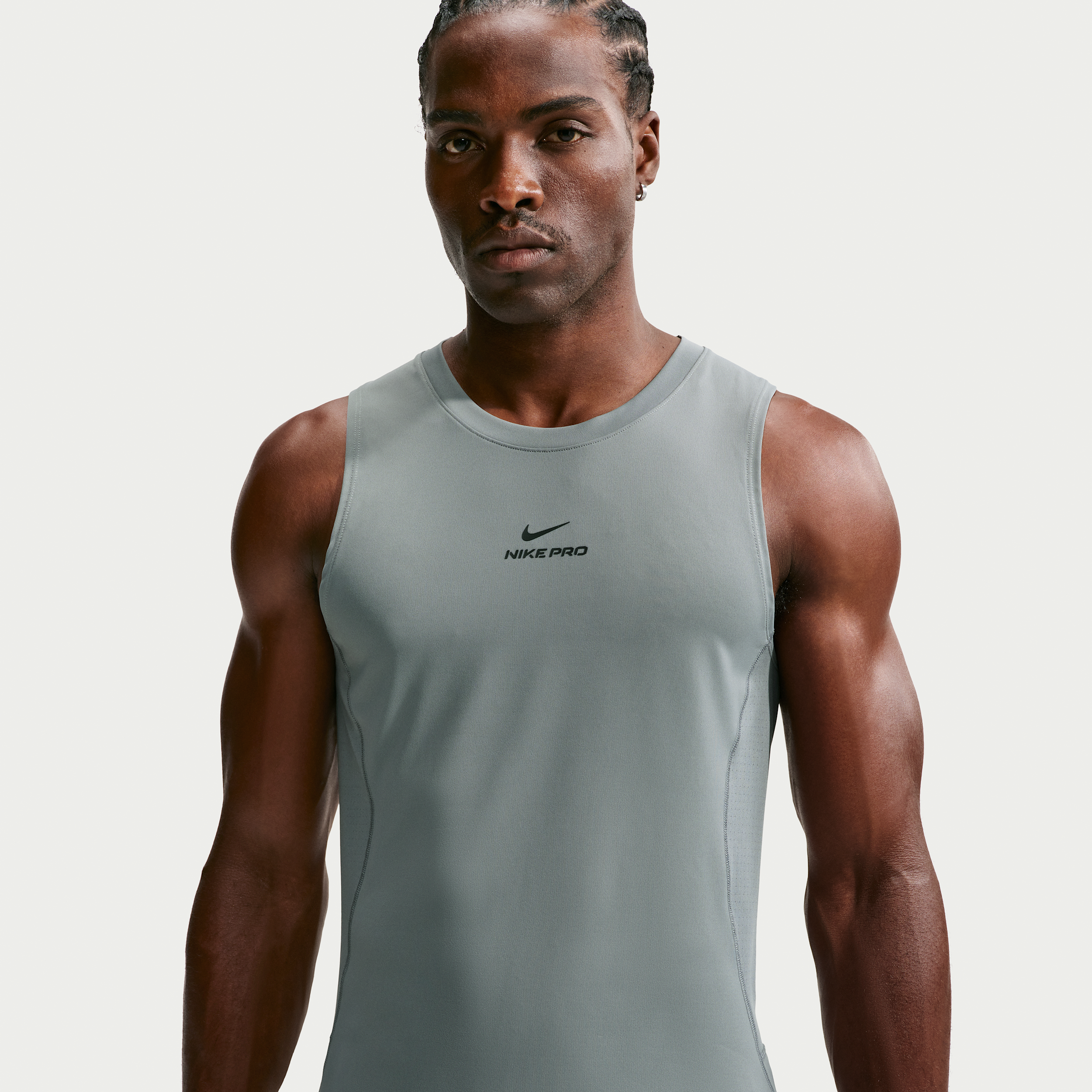 Nike Pro Dri-FIT-træningstanktop til mænd - grå