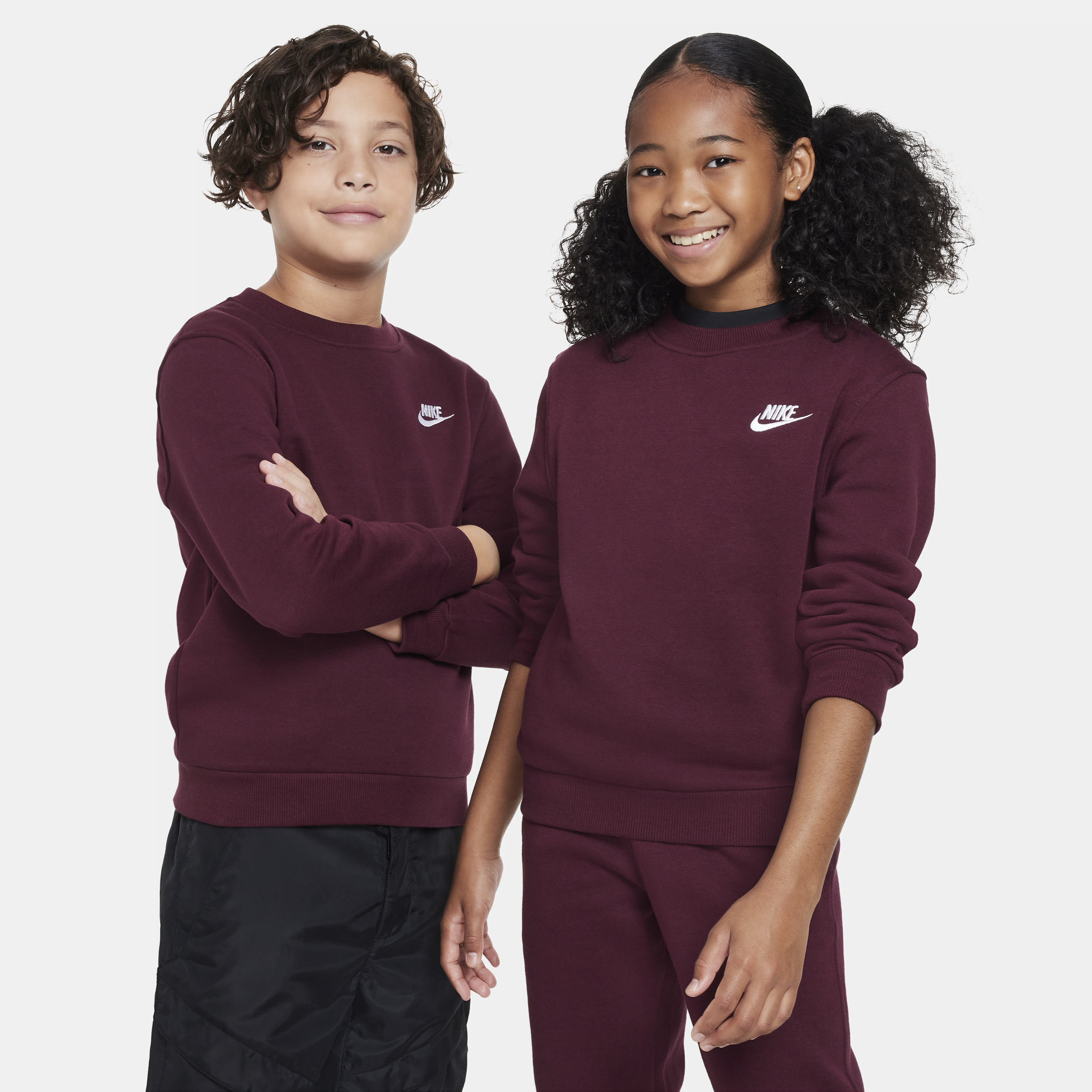 Nike Sportswear Club Fleece Sweatshirt voor kids Rood