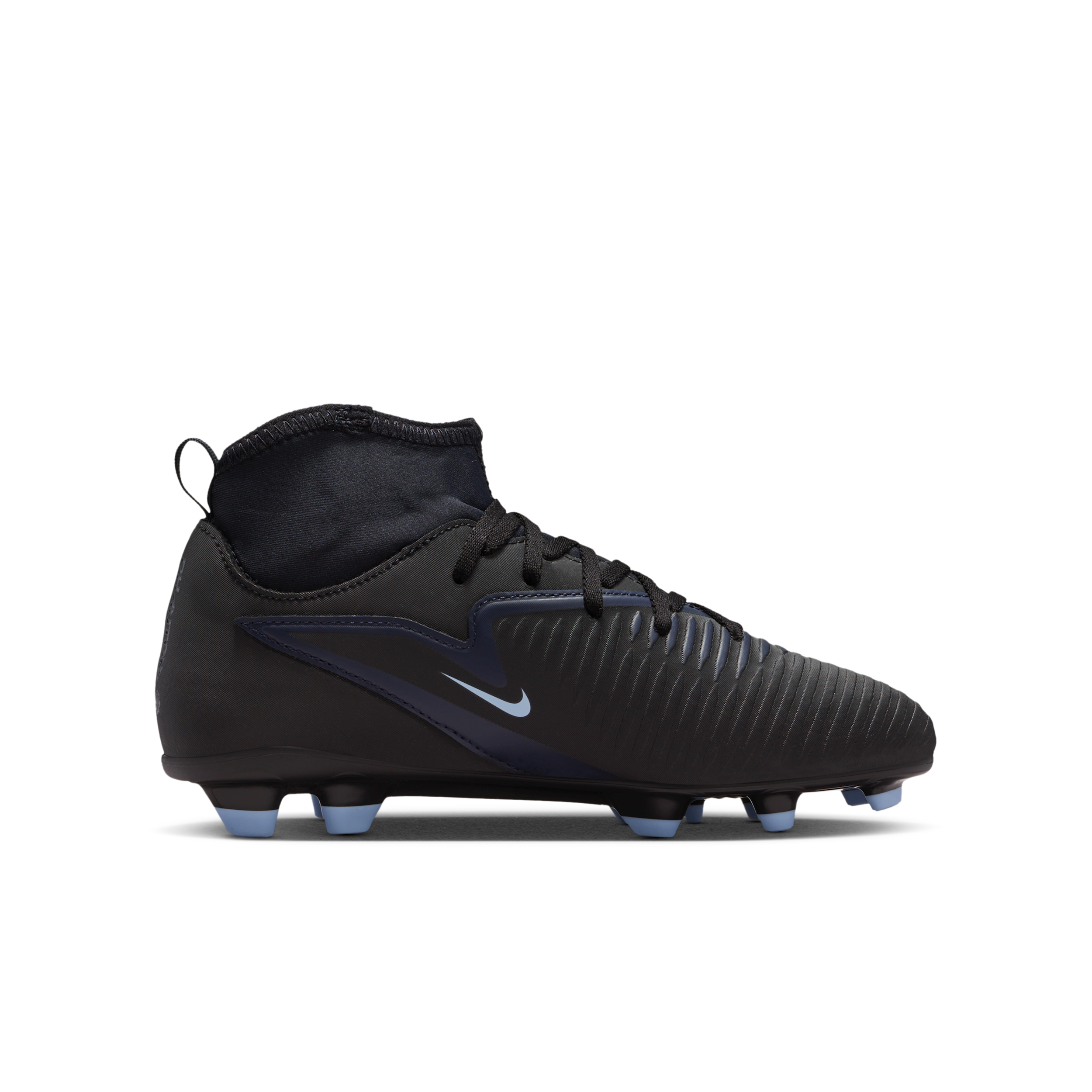 Thumbnail - Nike Jr. Phantom 6 High Club Fußballschuh für verschiedene Böden (ältere Kinder) - Schwarz