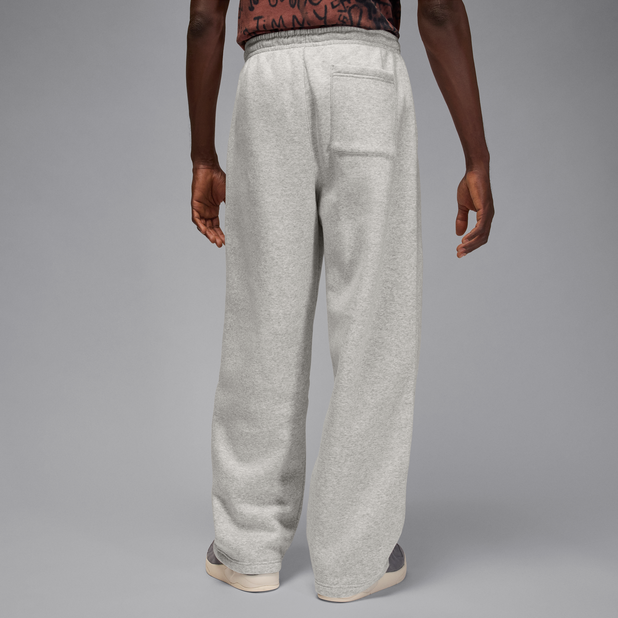 Thumbnail - Jordan Brooklyn Fleece Oversize-Hose mit offenem Saum (Herren) - Grau