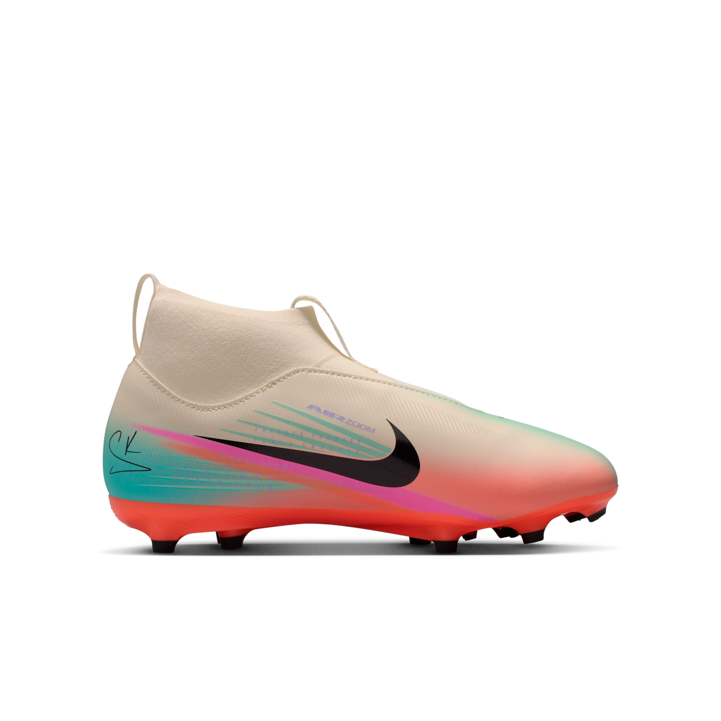 Thumbnail - Nike Jr. Mercurial Superfly 10 Academy "Sam Kerr" High-Top-Fußballschuh für verschiedene Böden (ältere Kinder) - Braun
