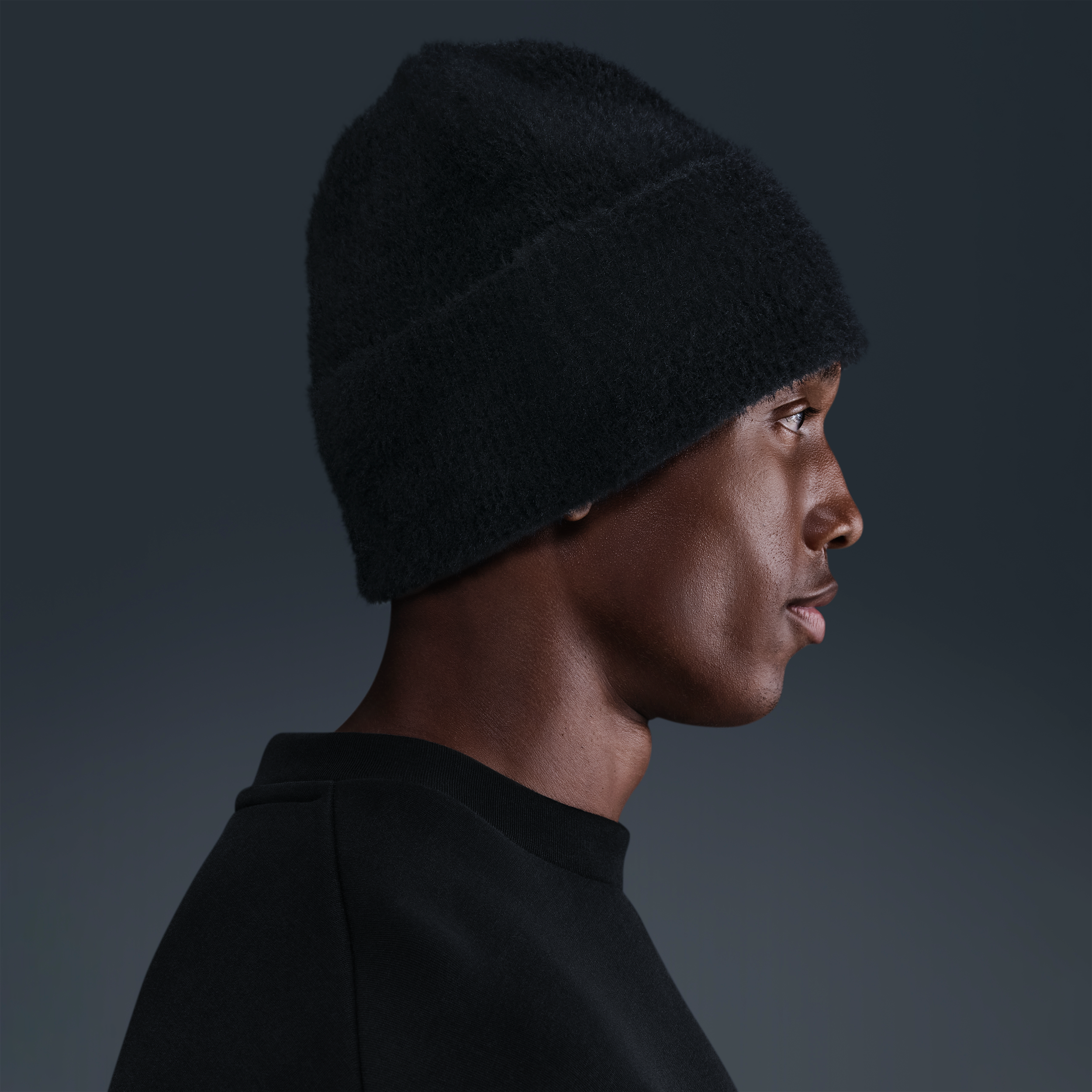Thumbnail - Nike Peak bequeme Beanie - Schwarz