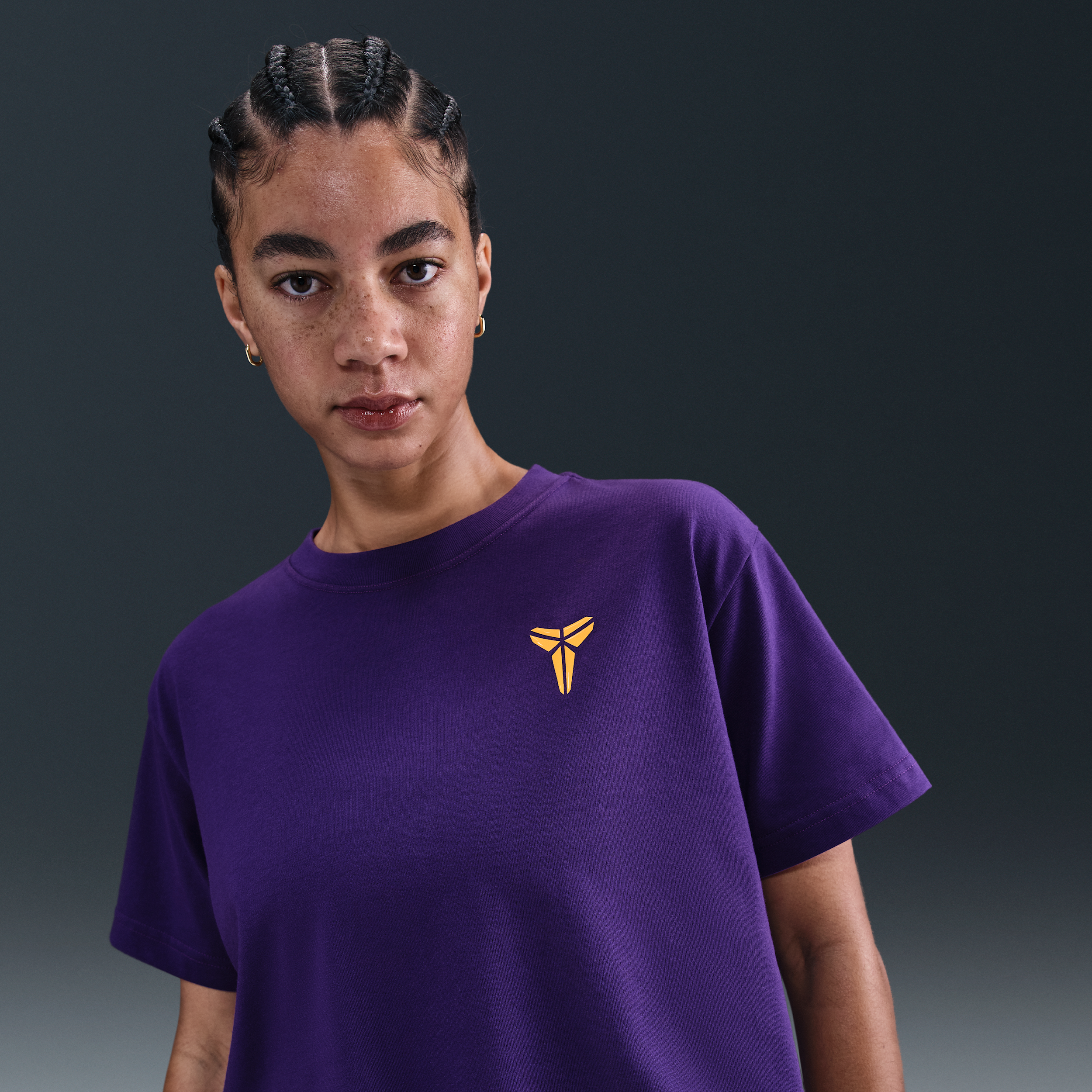Thumbnail - Kobe Basketball-T-Shirt mit verkürztem Schnitt (Damen) - Lila