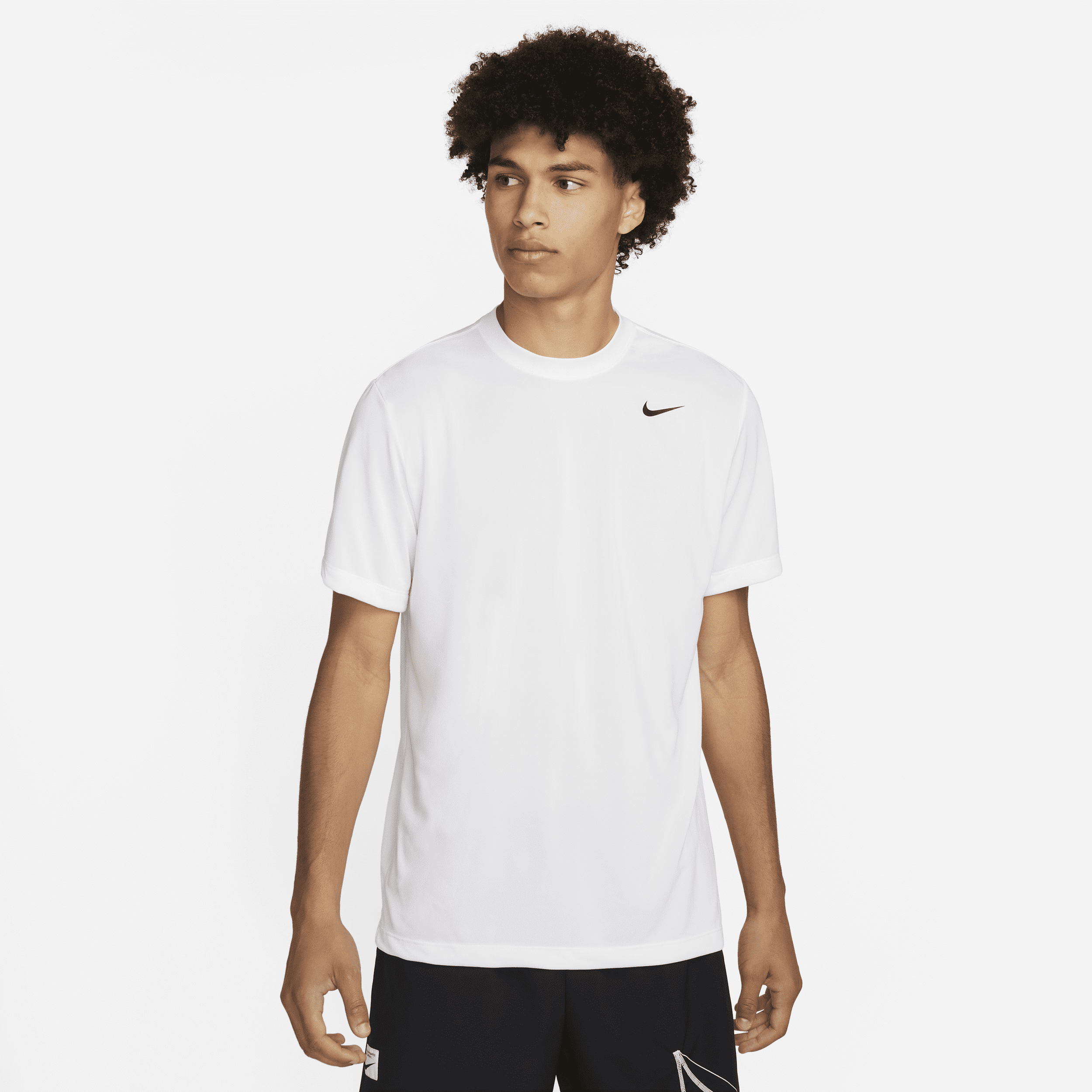 Nike Dri-FIT Legend Men's Fitness T-Shirt - White - Recycled Polyester - 50% Recycled Polyester