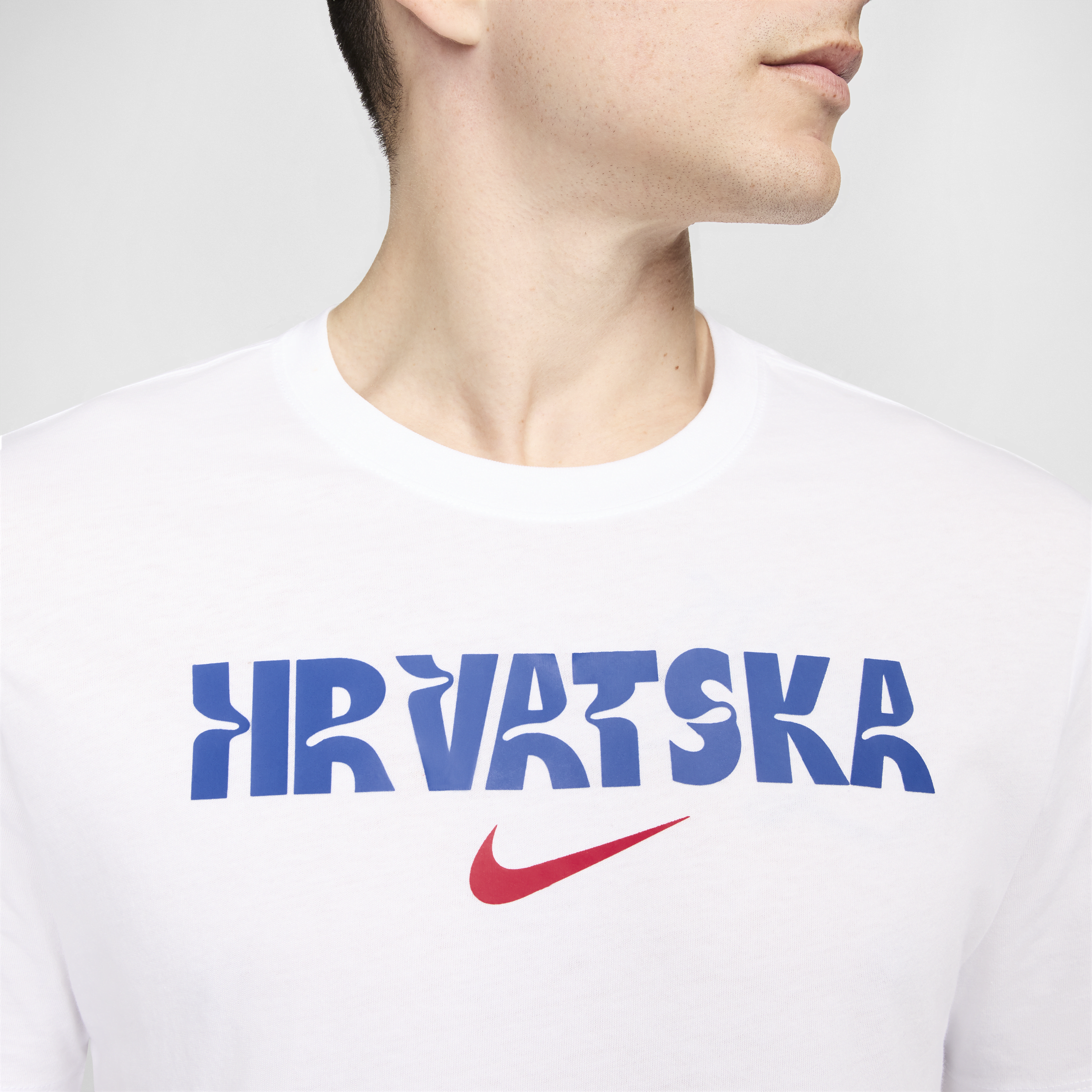 T-shirt Nike Football Croatie Crest pour homme - Blanc